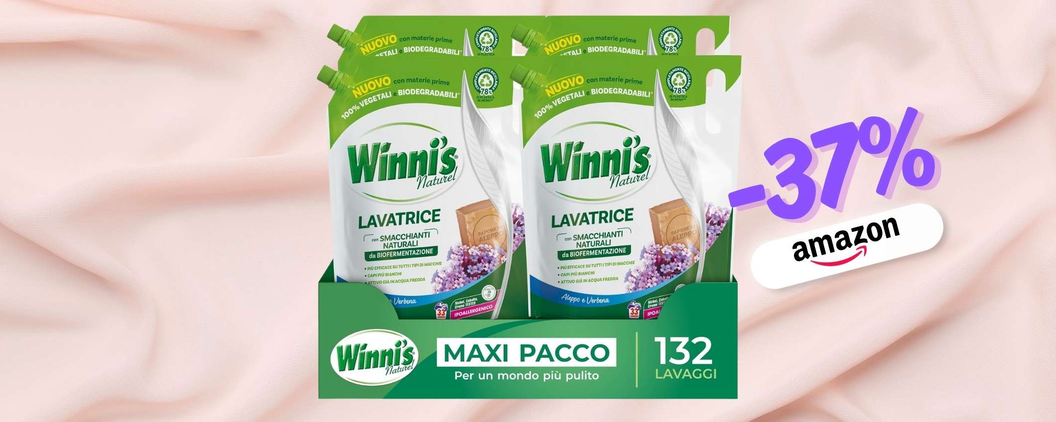 Winni's per bucato pulitissimo, confezione MEGA risparmio (-37%)
