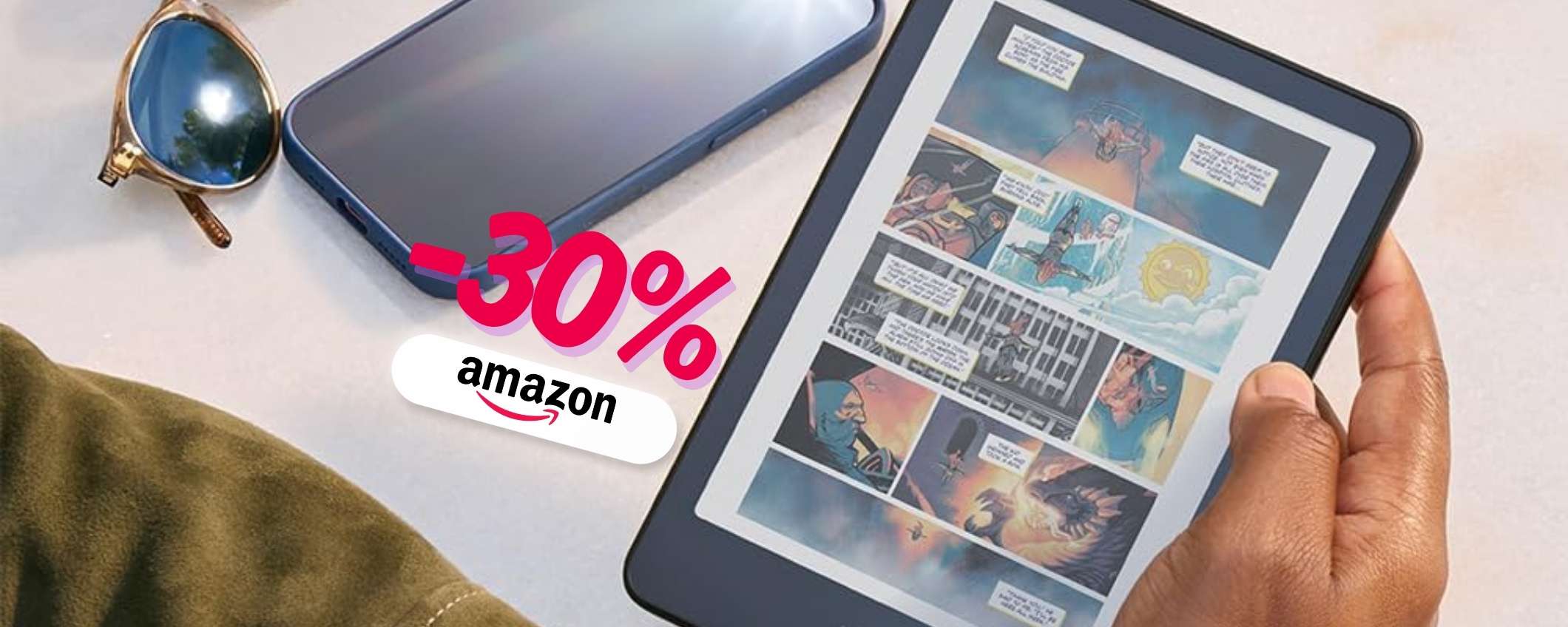 Amazon Kindle Colorsoft in super bundle dal 30% di sconto: occasione