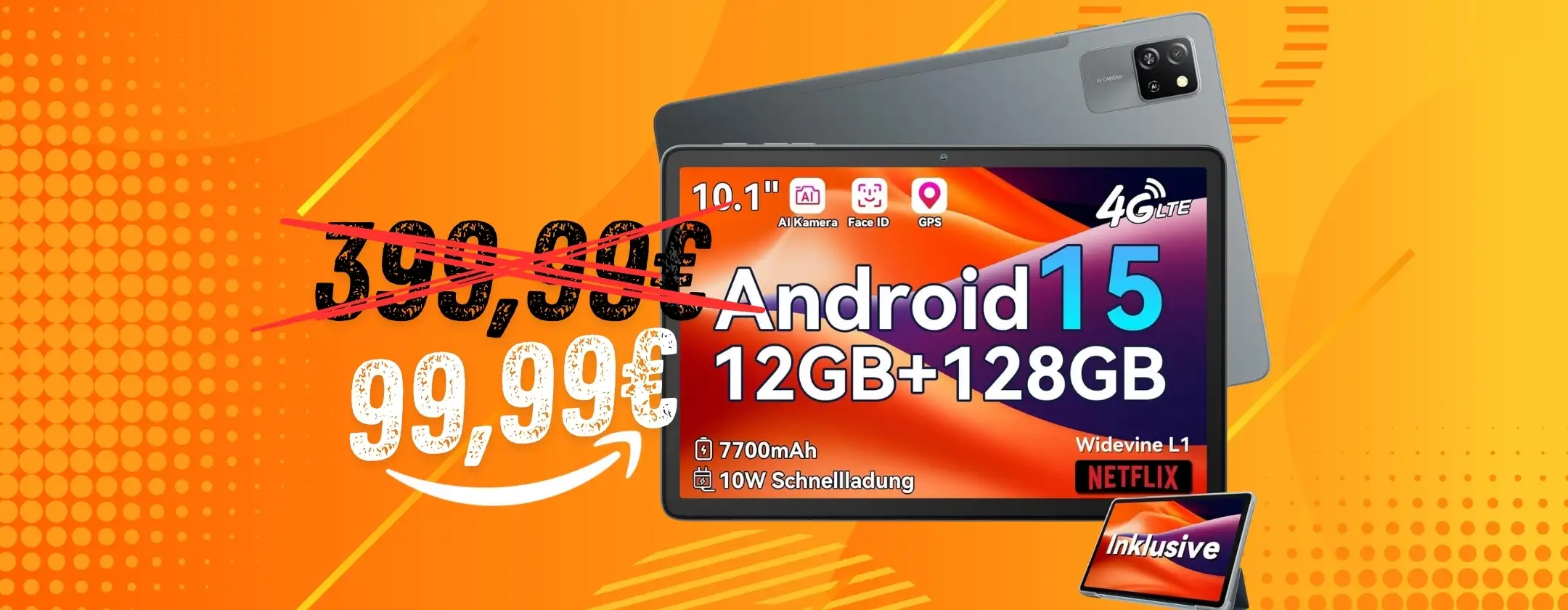 Blackview Tab 60 Pro da 128GB con doppio sconto Amazon risparmi 300€