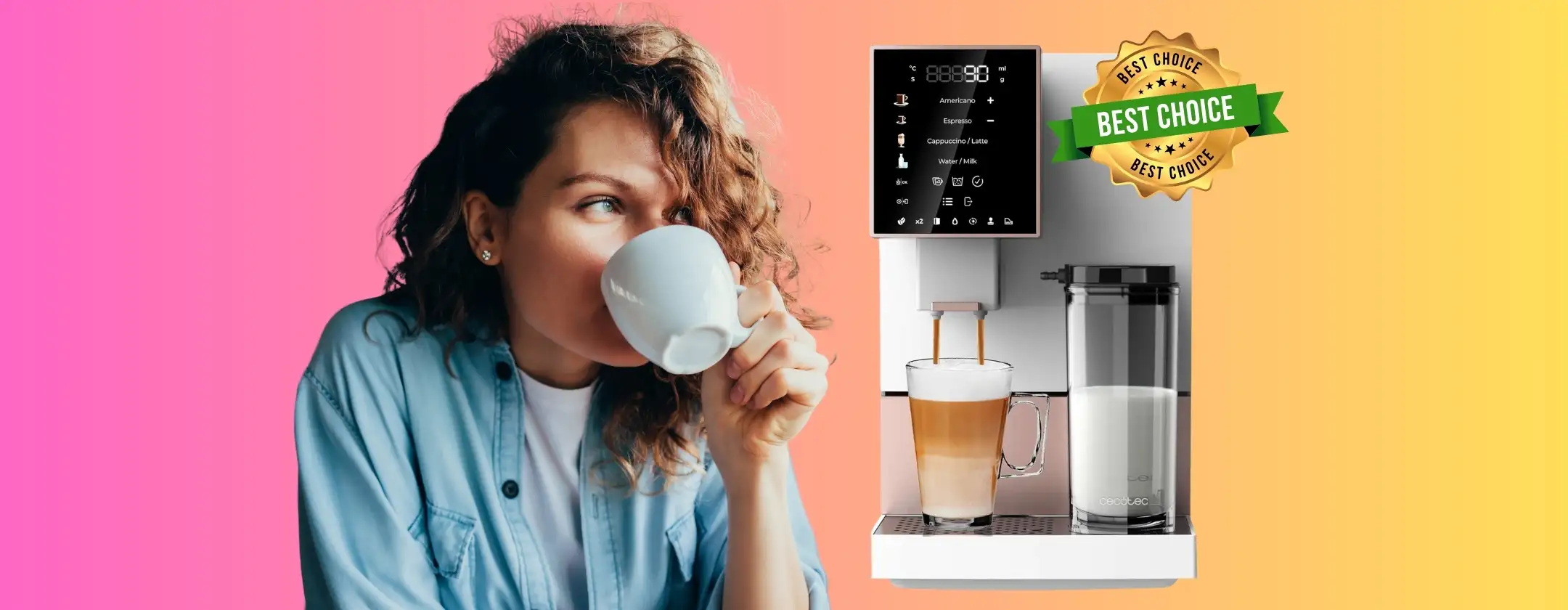 Caffè e cappuccino come al bar con la macchina automatica Cecotec ora in offerta
