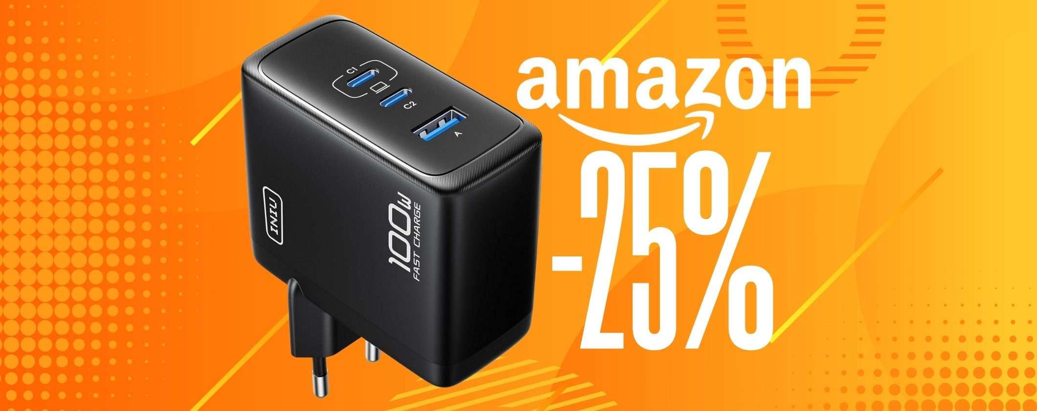 Caricatore USB da 100W con tripla porta: potente, veloce ed economico