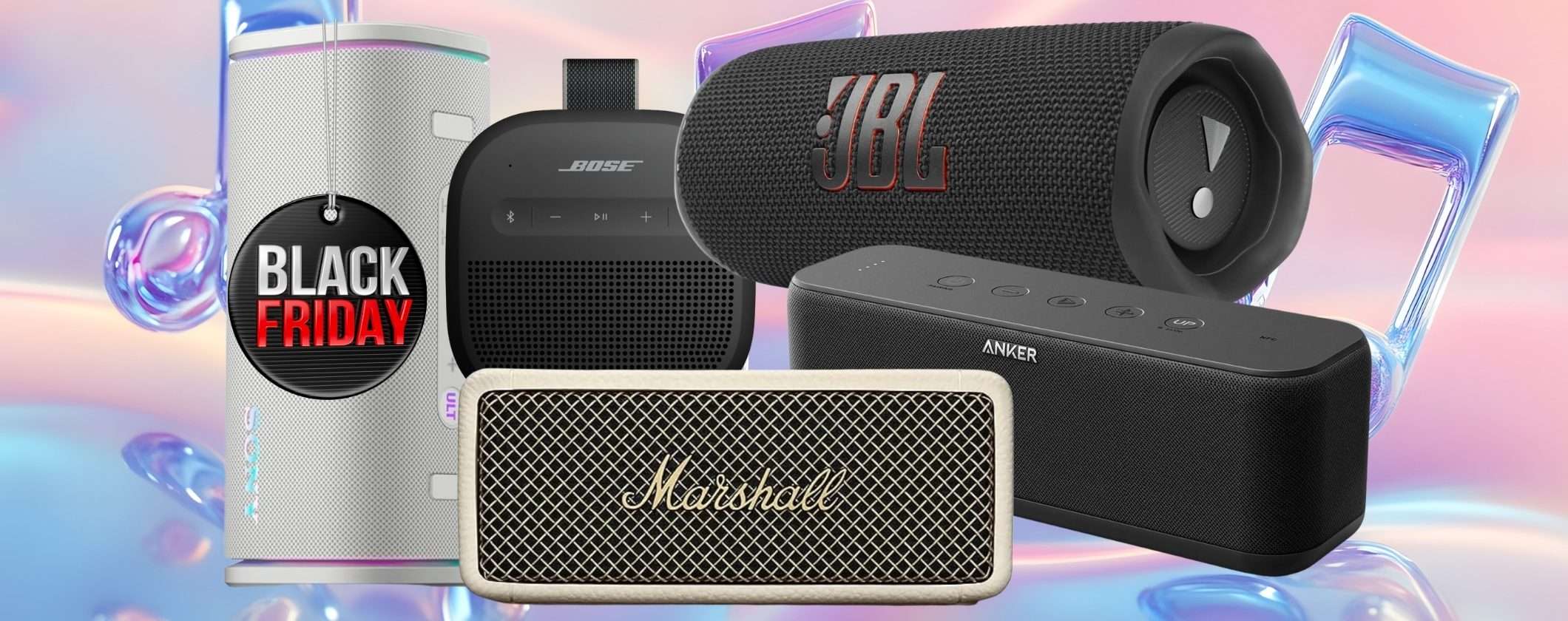 Casse Bluetooth: 5 modelli in super sconto al Black Friday Amazon 2025