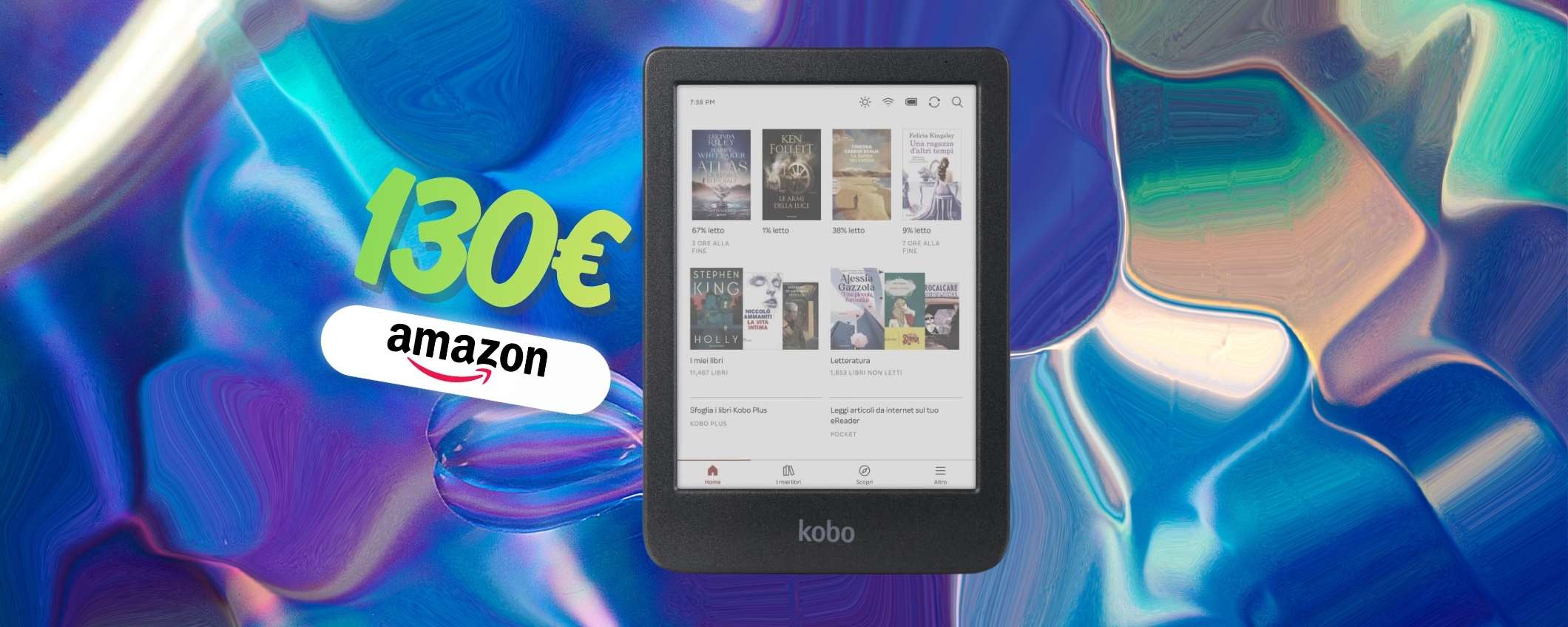 Kobo Clara Colour lo devi comprare adesso: doppio sconto Amazon