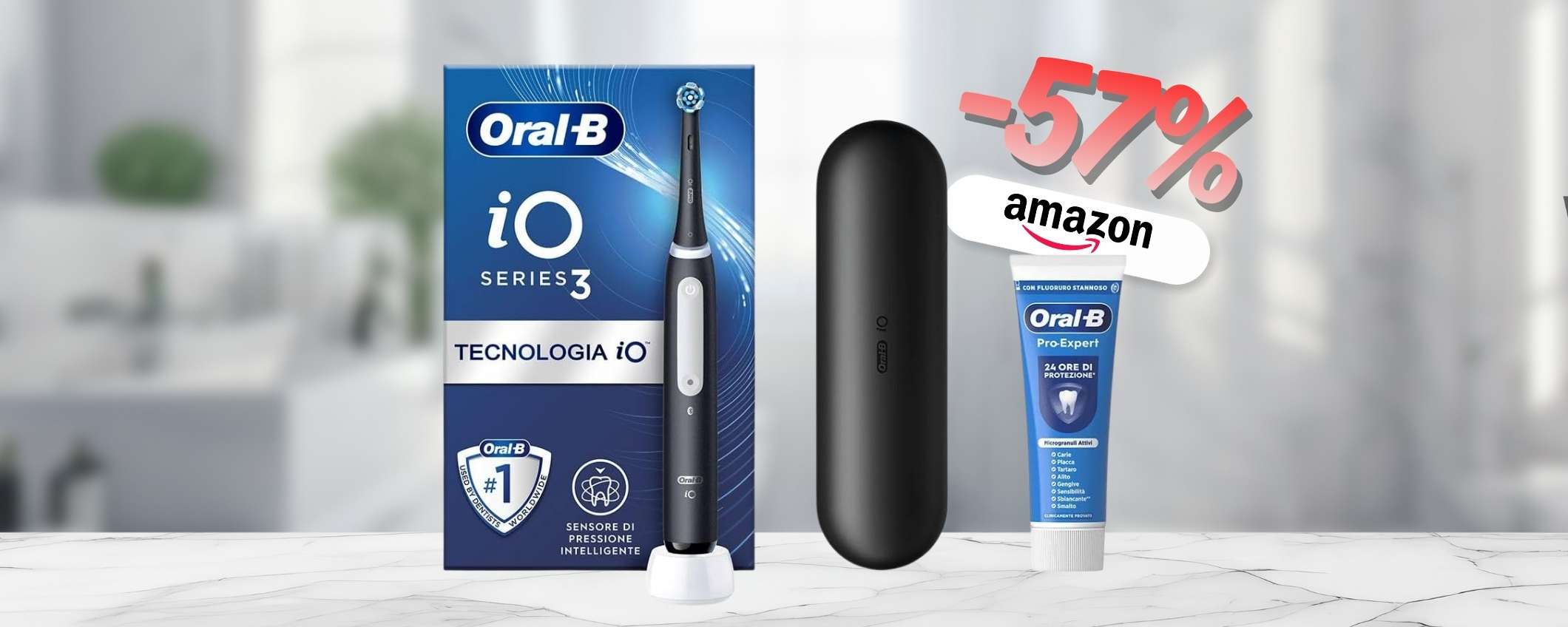Oral-B iO 3 smacchia i denti e li rende più forti: prezzo maciullato Oral-B iO 3 smacchia i denti e li rende più forti: prezzo maciullato