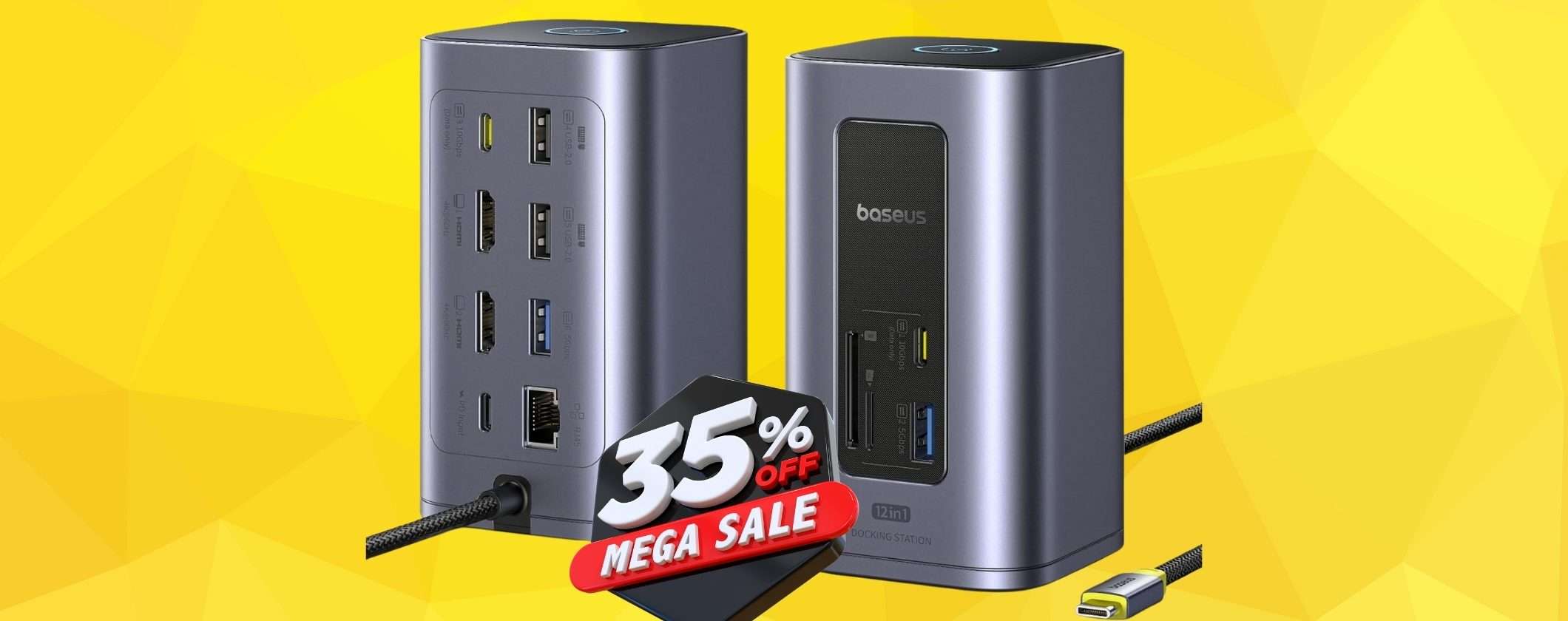 Docking Station 12 in 1 per avere tutto a portata di mano oggi al 35% in meno