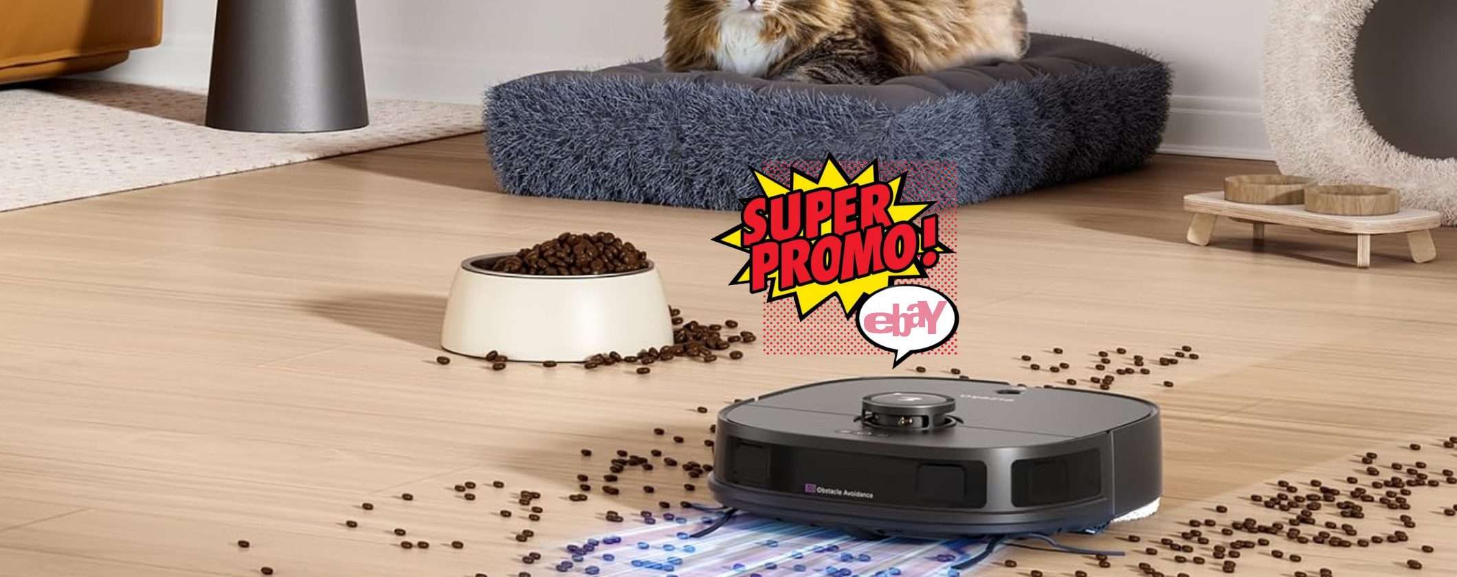 Eureka J12 Ultra Robot: Aspirapolvere e Lavapavimenti con stazione autosvuotante in offerta a tempo su Amazon