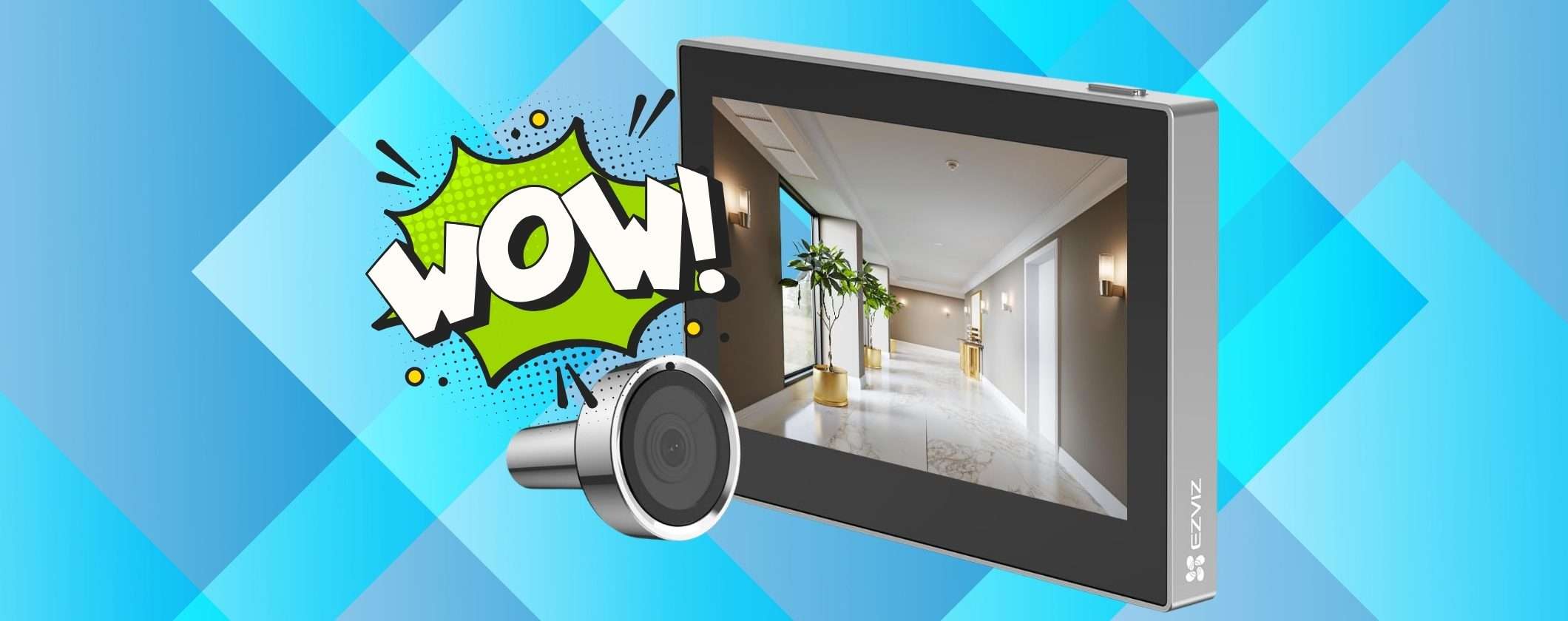 EZVIZ CP2: spioncino digitale a batteria con sensore di movimento