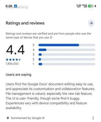 google play store recensioni riassunto ai