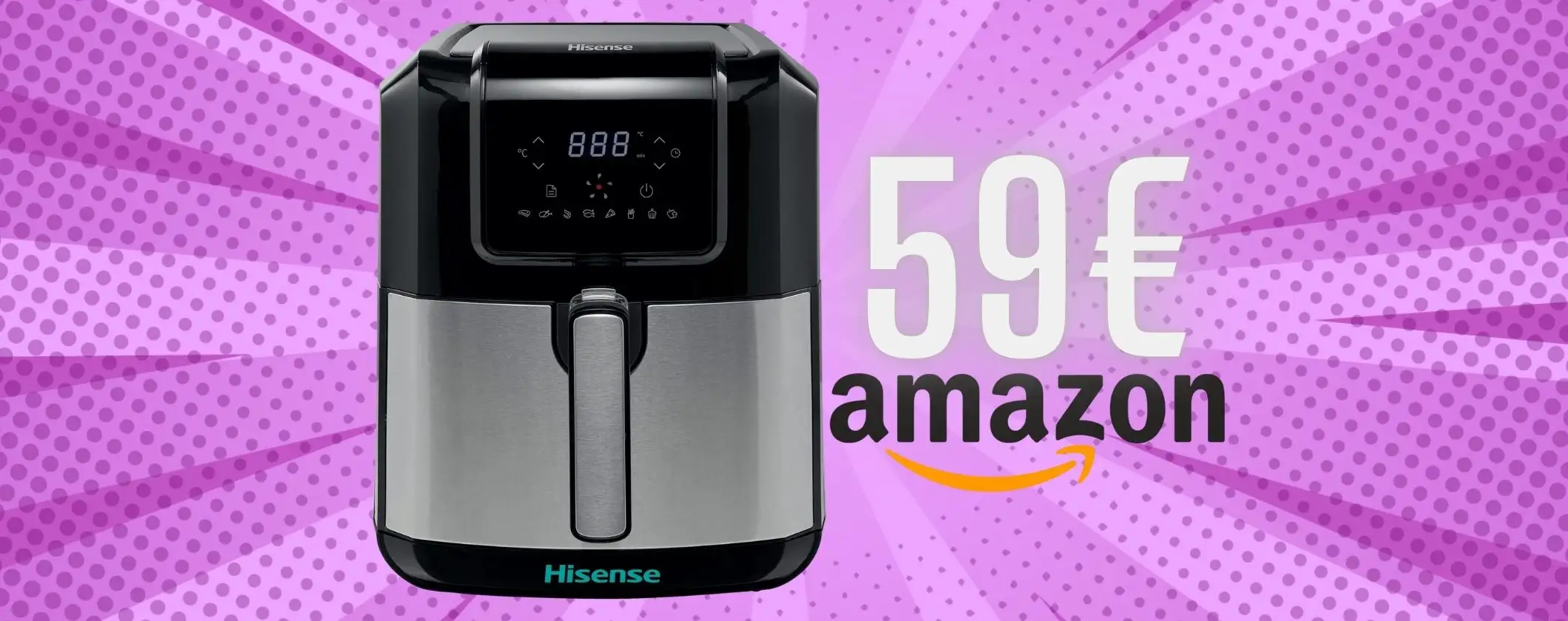 Hisense: friggitrice ad aria da 5 litri a meno della metà solo su Amazon