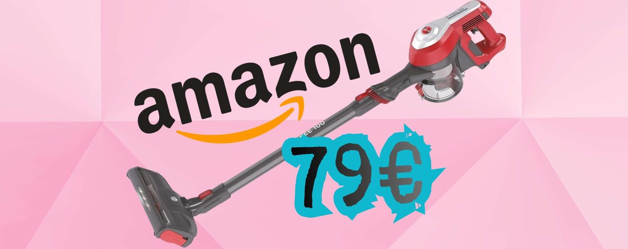 Hoover H-FREE 100: la scopa elettrica migliore per rapporto qualità prezzo (79€)