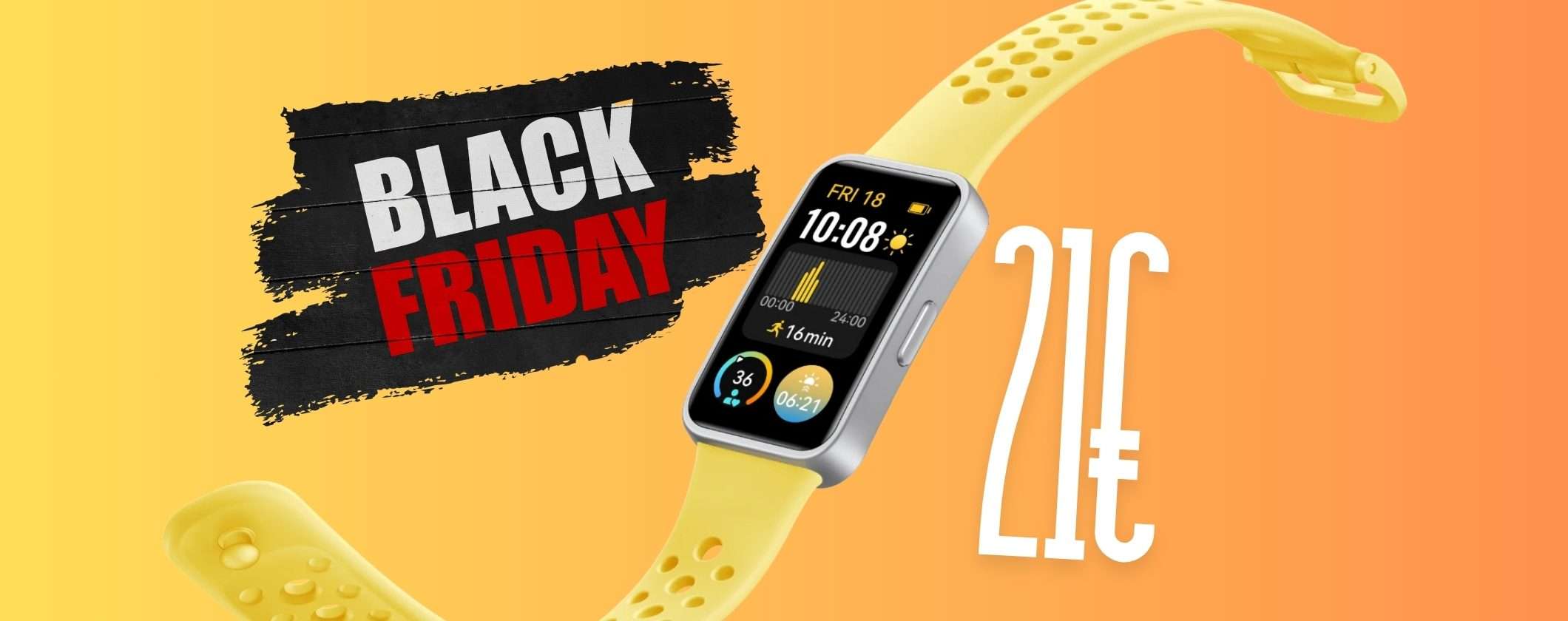 HUAWEI Band 9 a soli 21€ con il Black Friday di Amazon è un best buy