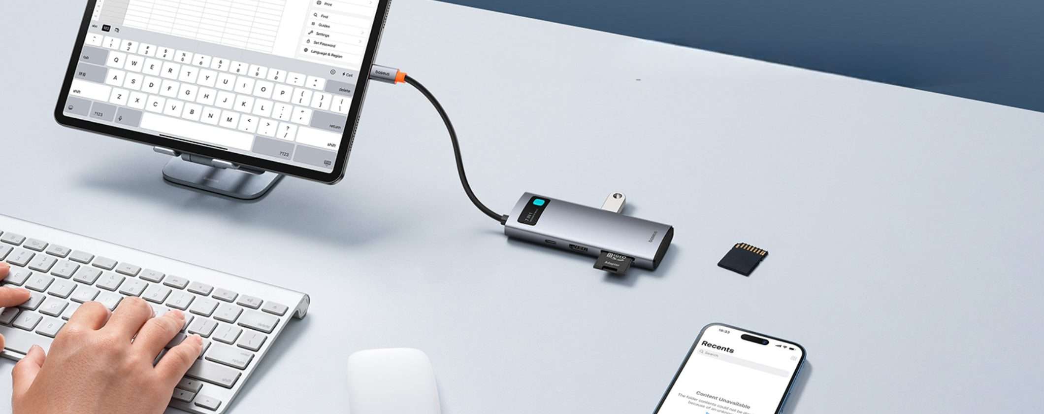 Hub USB-C Baseus 7 in 1 in offerta speciale a 17€ su Amazon