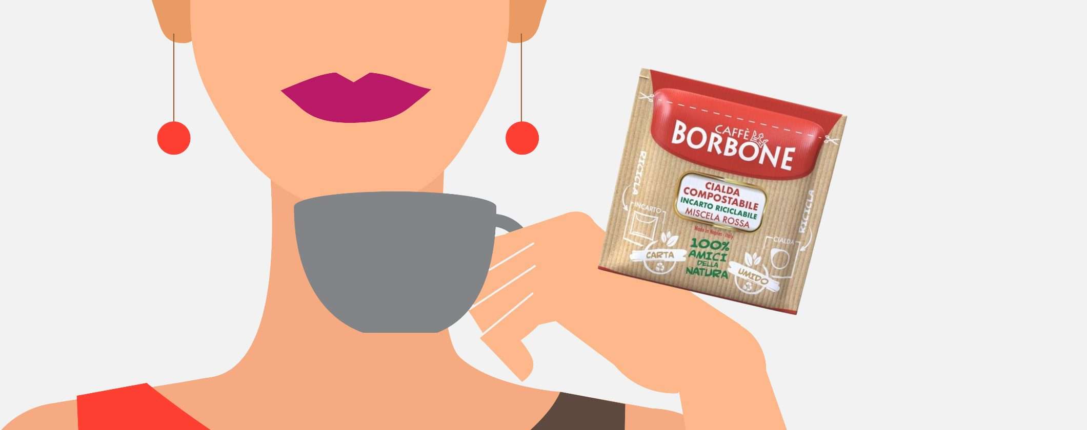 Il buon espresso bar a casa tua da 0,17€ con le Cialde Caffè Borbone ESE Miscela Rossa