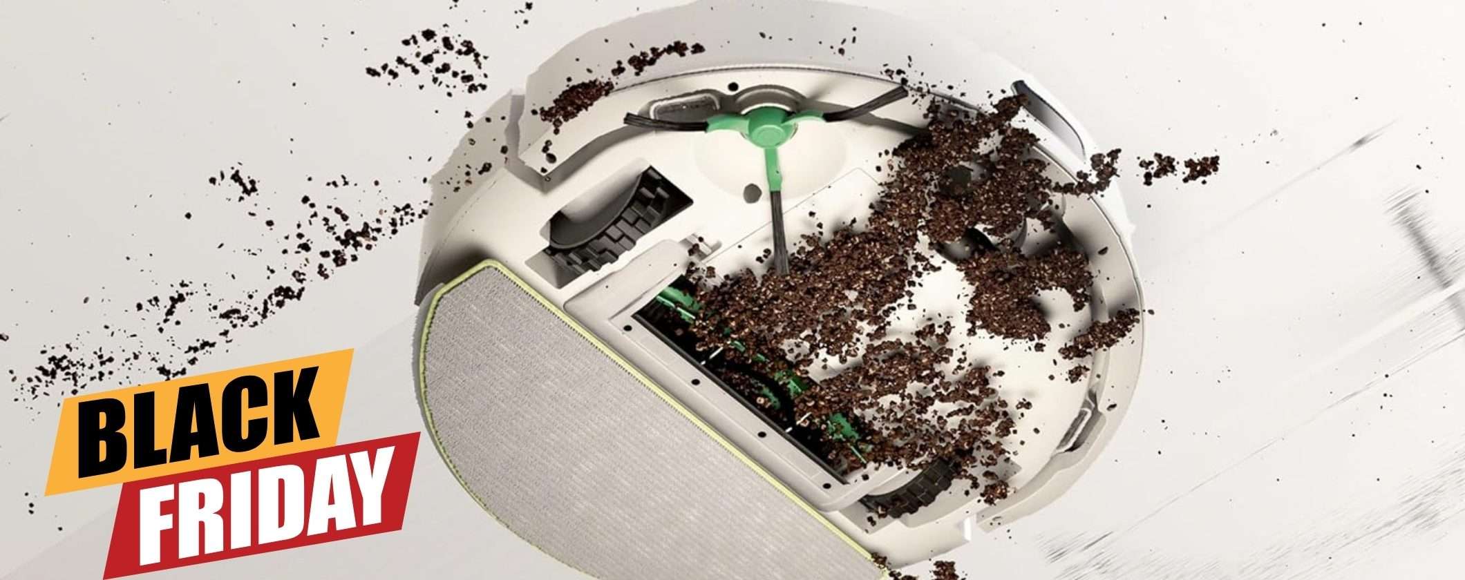 iRobot Roomba 105 Combo+ per pavimenti splendenti senza scopa e paletta