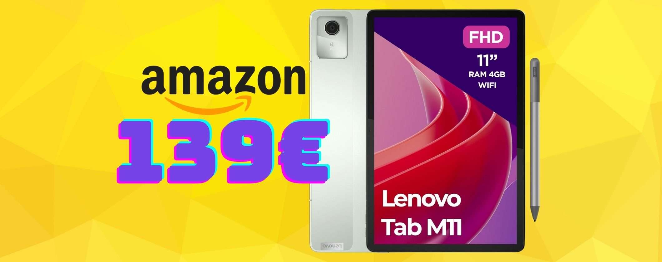 Lenovo Tab M11 con Tab Pen inclusa: economico e versatile, il meglio a questo prezzo