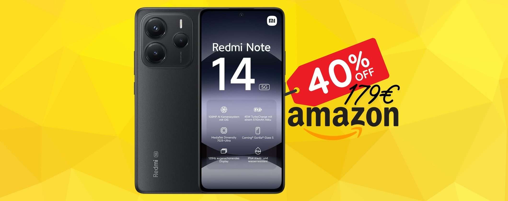 Lo smartphone con il rapporto qualità prezzo migliore è Redmi Note 14 (179€)