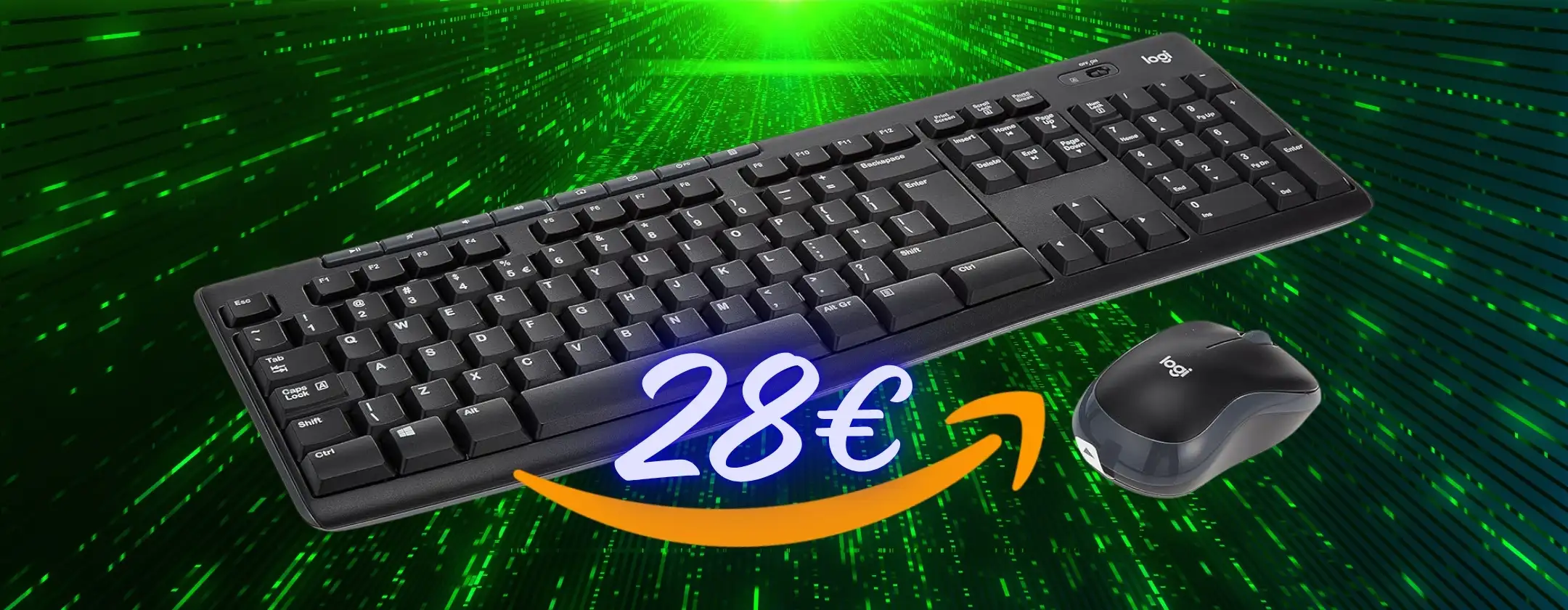 Logitech MK270 Combo: tastiera e mouse wireless a soli 28€ è una vera follia