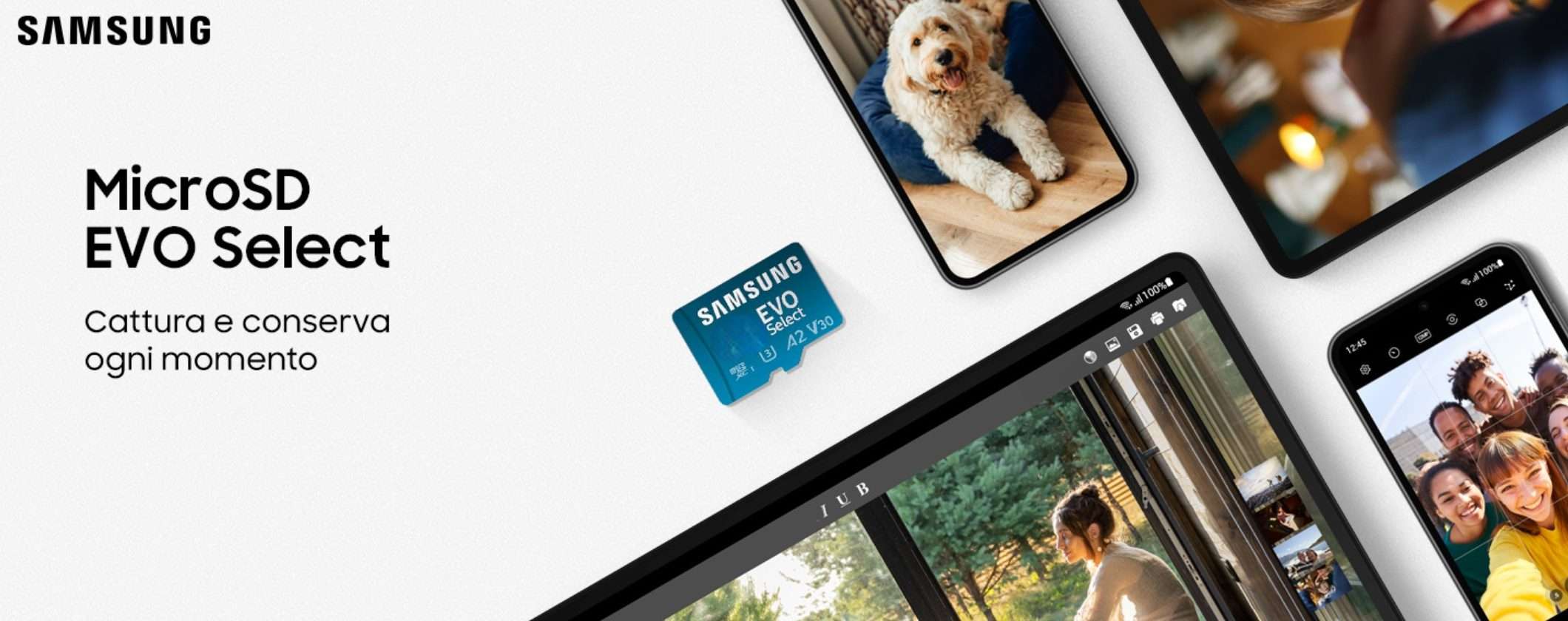 MicroSD Samsung EVO 256GB a soli 23€ per il Black Friday Amazon