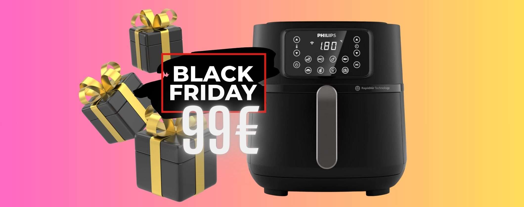 Minimo storico al Black Friday per la friggitrice ad aria Philips Serie 5000 (99€)