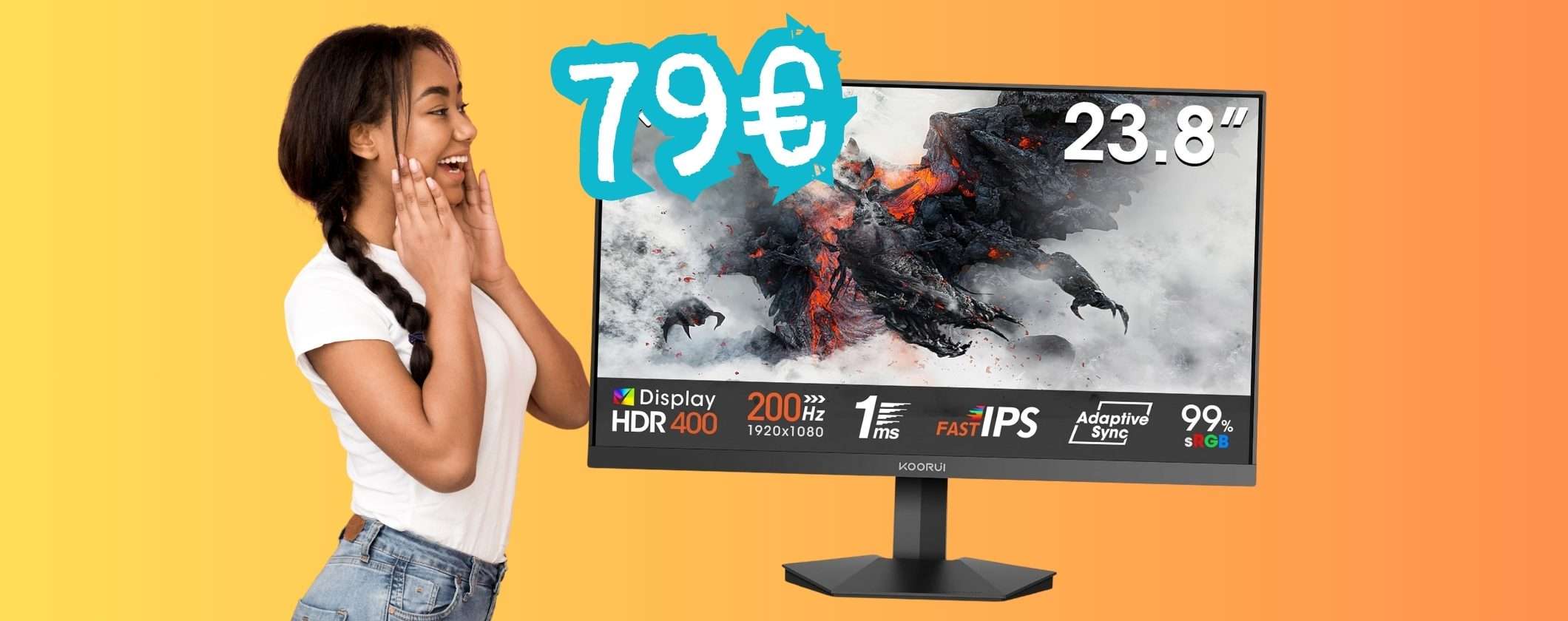 Monitor Gaming da 23,8
