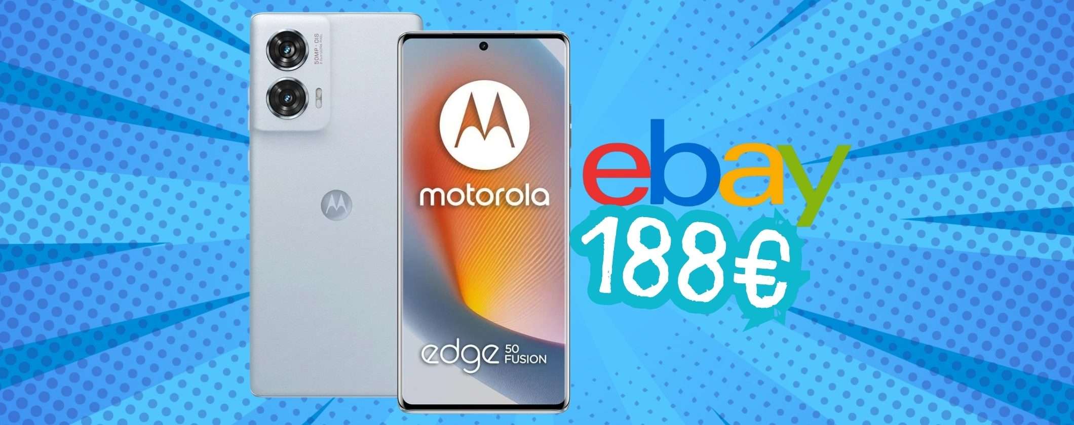 Motorola Edge 50 Fusion da 256GB al prezzo più basso del Web (188€)