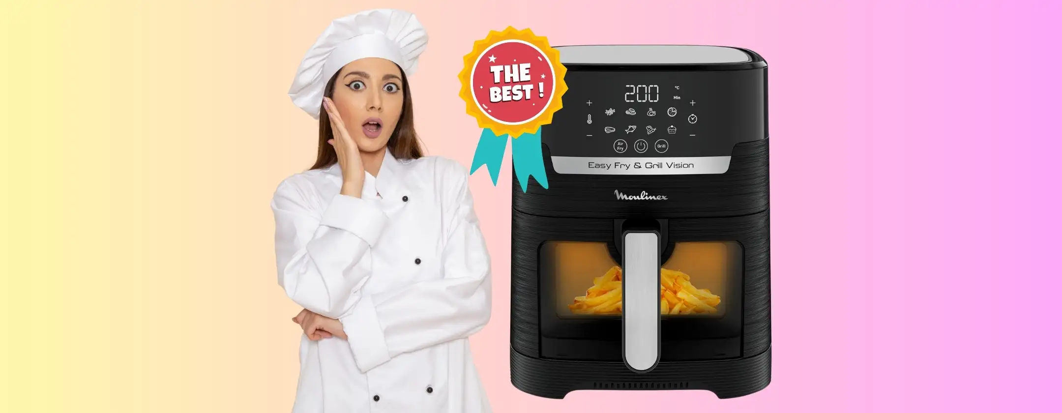 Moulinex: friggitrice ad aria da 4,2 Litri che costa pochissimo e non delude
