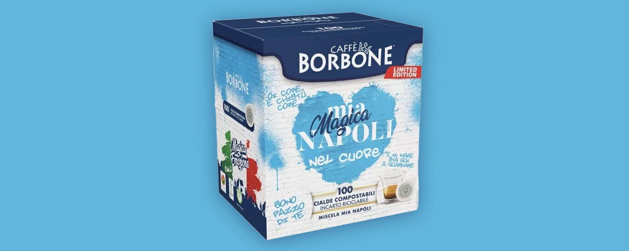 Caffè Borbone, 300 cialde dedicate a Napoli ora in super offerta (13 centesimi l'una)