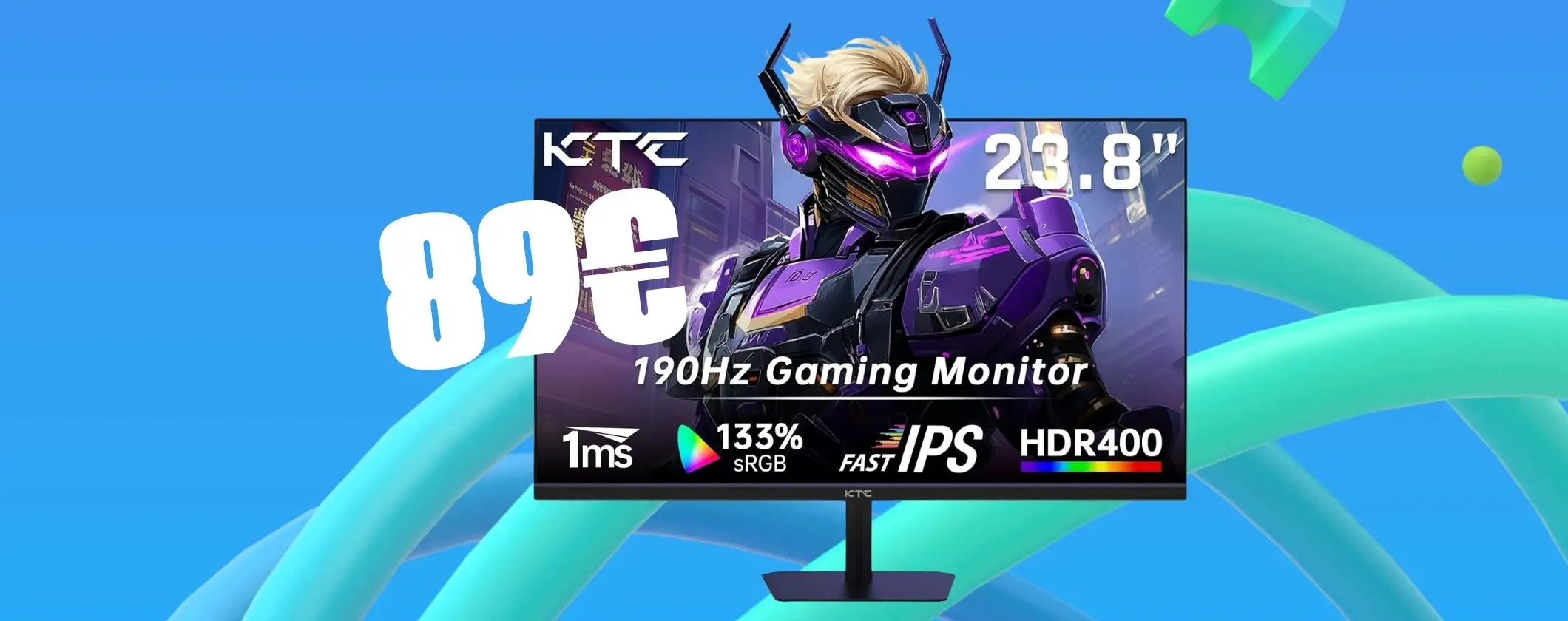 Offerta a tempo per questo Monitor da Gaming da 24 pollici FHD (solo 89€)