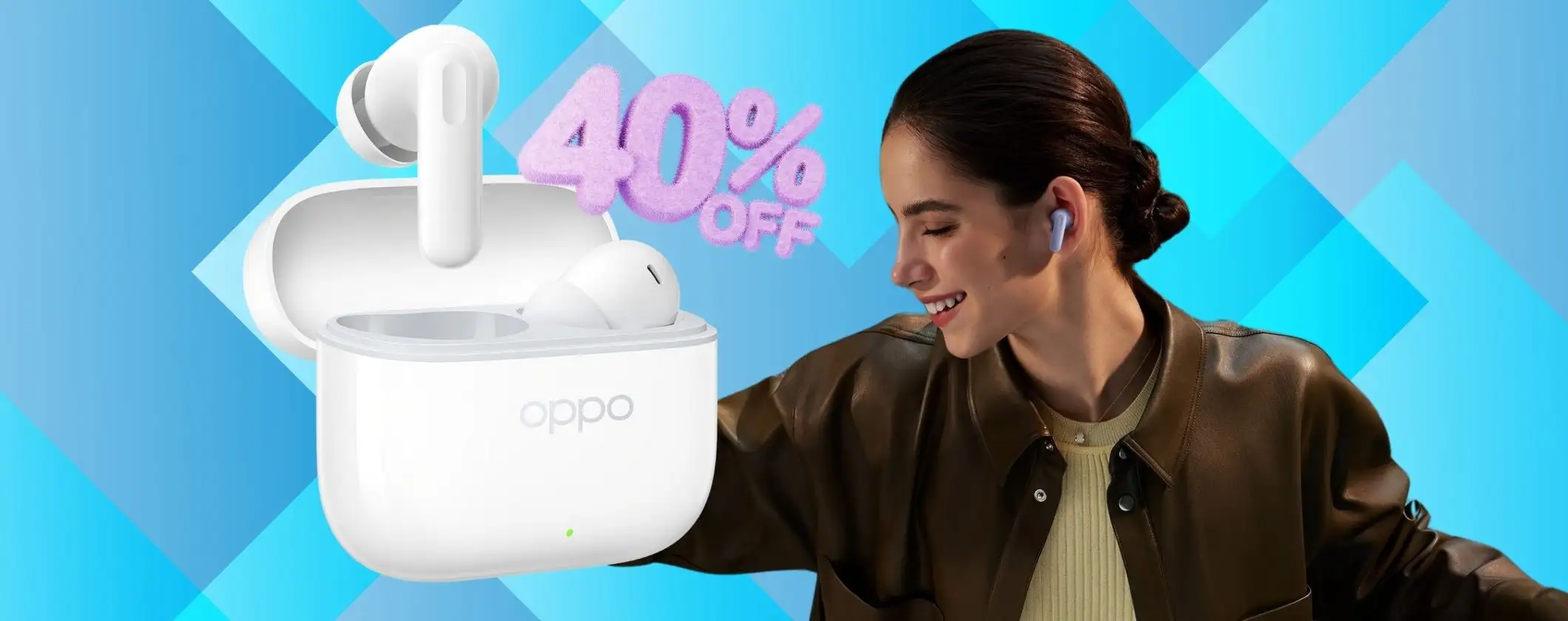 OPPO Enco Buds3 Pro a un prezzaccio con lo sconto del 40% su Amazon