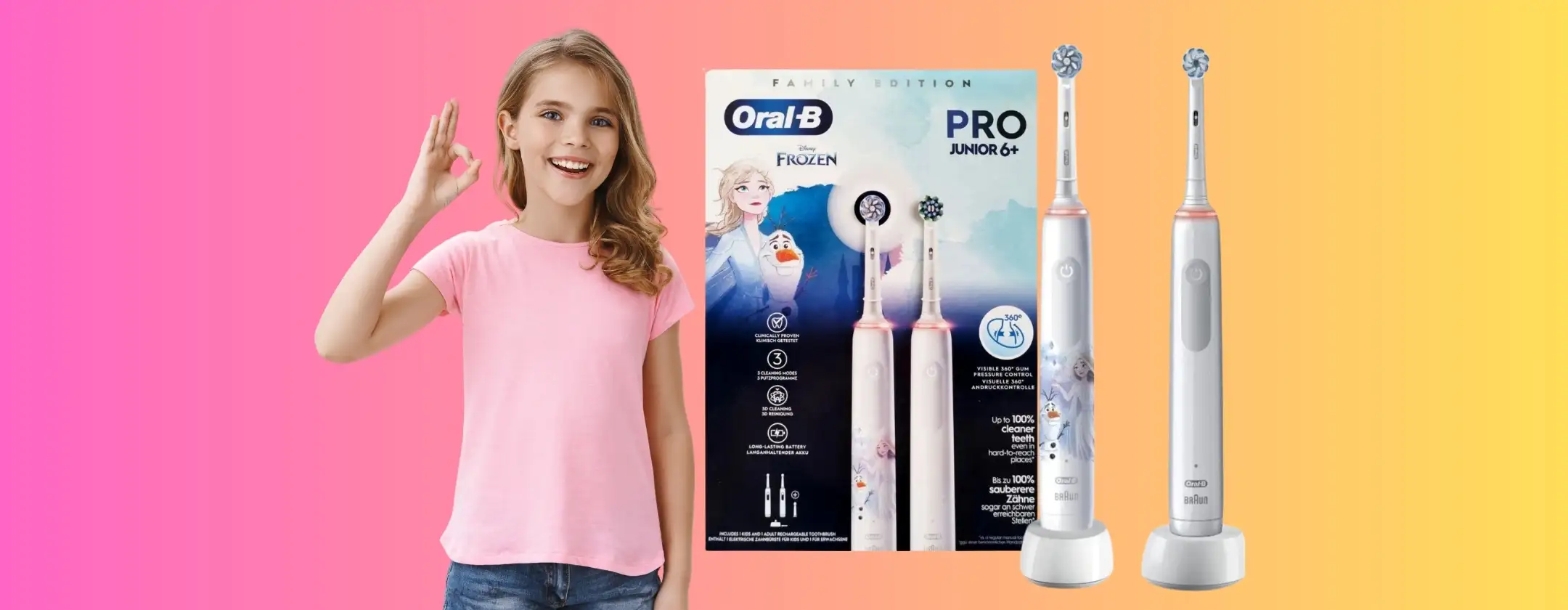 Oral-B Pro Junior by Frozen: 2 spazzolini elettrici scontatissimi su eBay