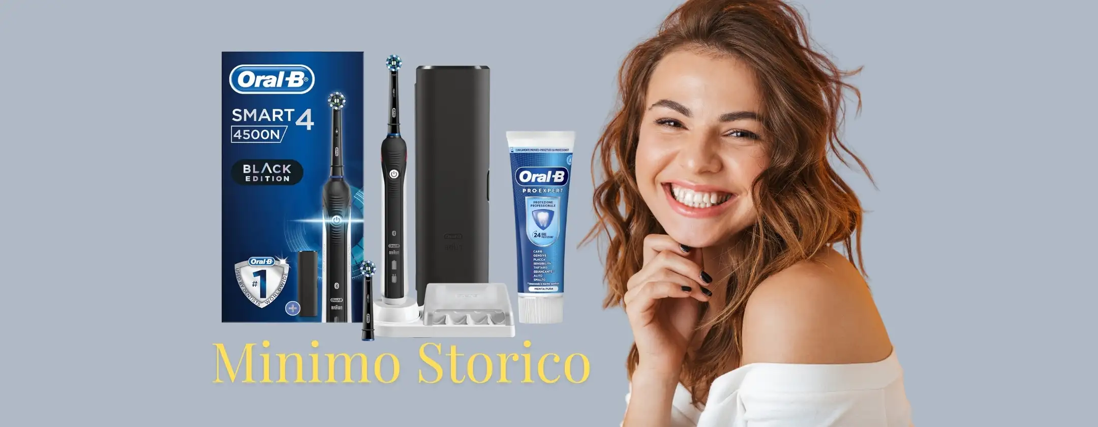 Oral-B Smart 4 4500N con custodia e dentifricio al minimo storico su Amazon