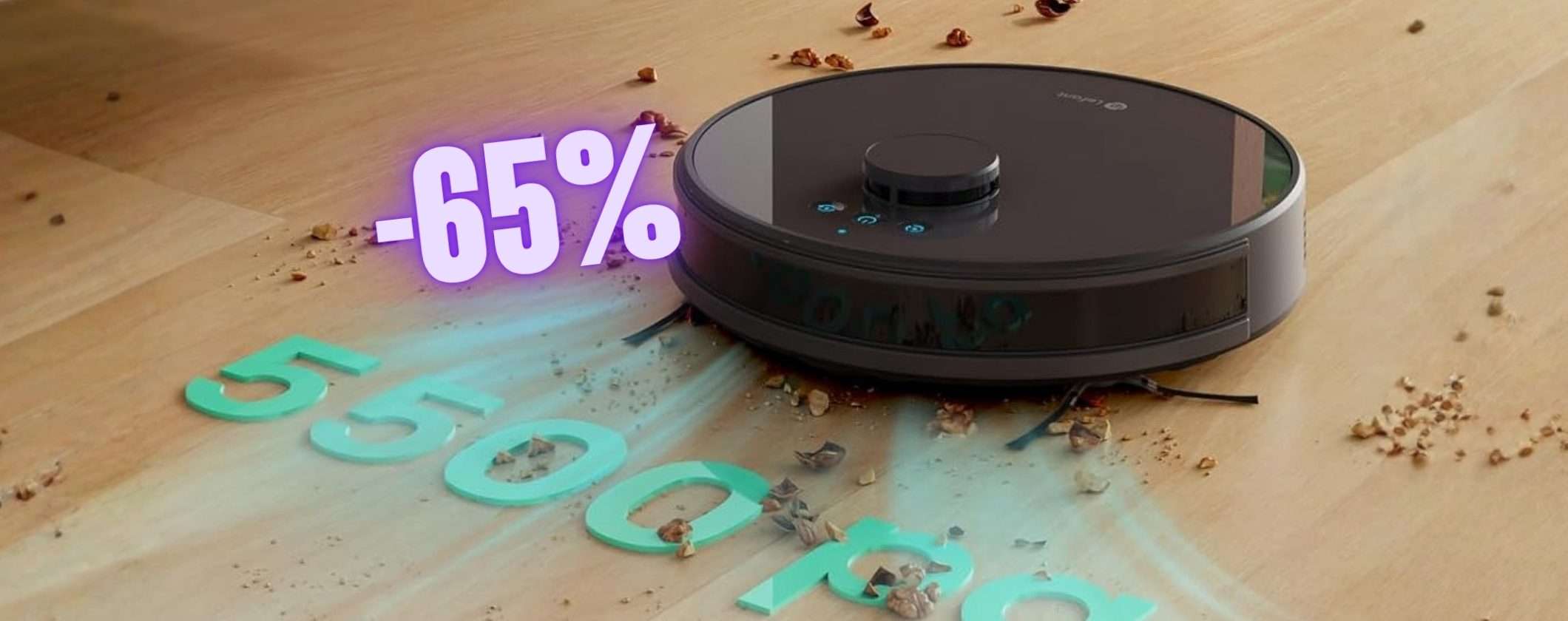 Pavimenti puliti senza fare niente con il robot LEFANT M1 che aspira e lava (-65%)