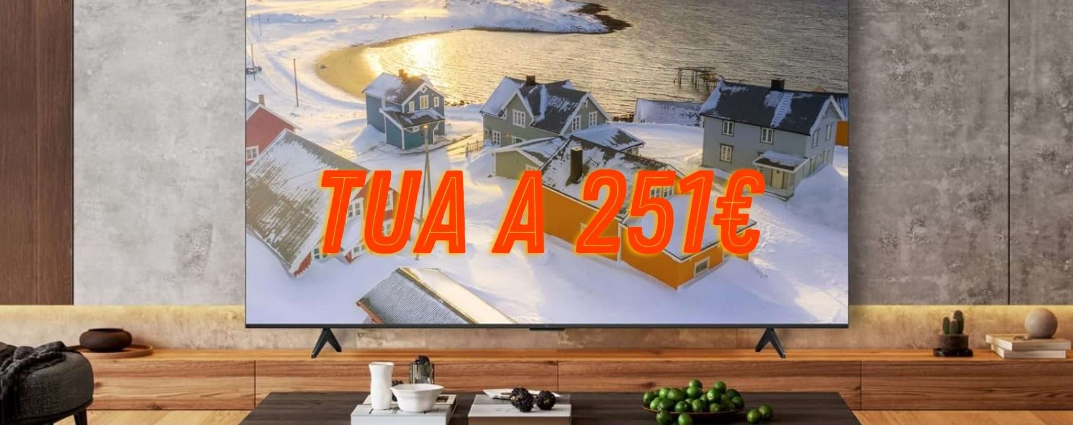 Pazzesca Smart TV QLED TCL 4K da 50