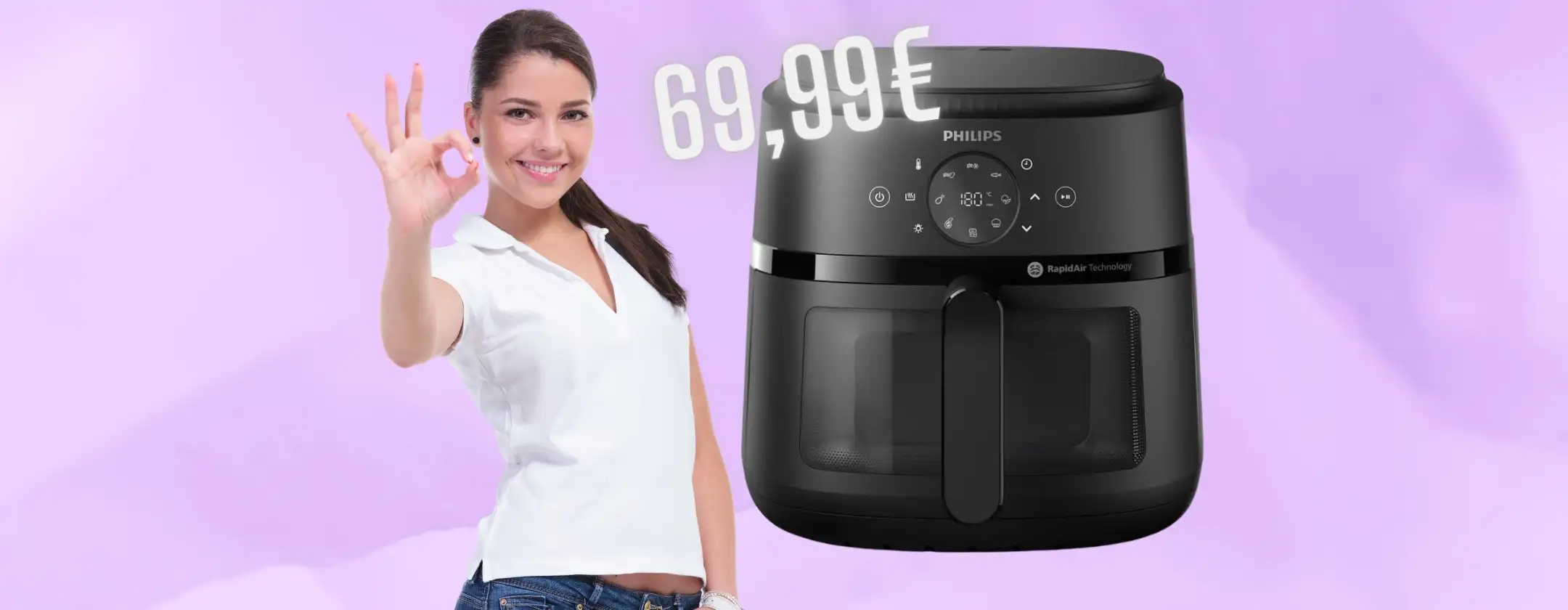 Piatti buoni, sani e cucina veloce con la friggitrice ad aria Philips a soli 69,99€