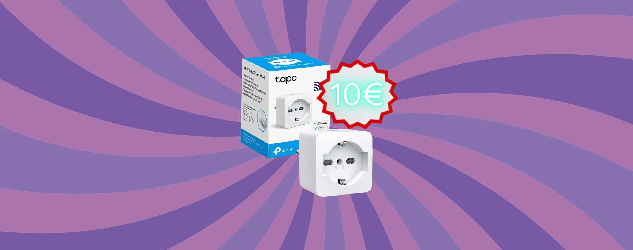 Presa Smart Tapo P105 a soli 10€ su Amazon: best buy di oggi