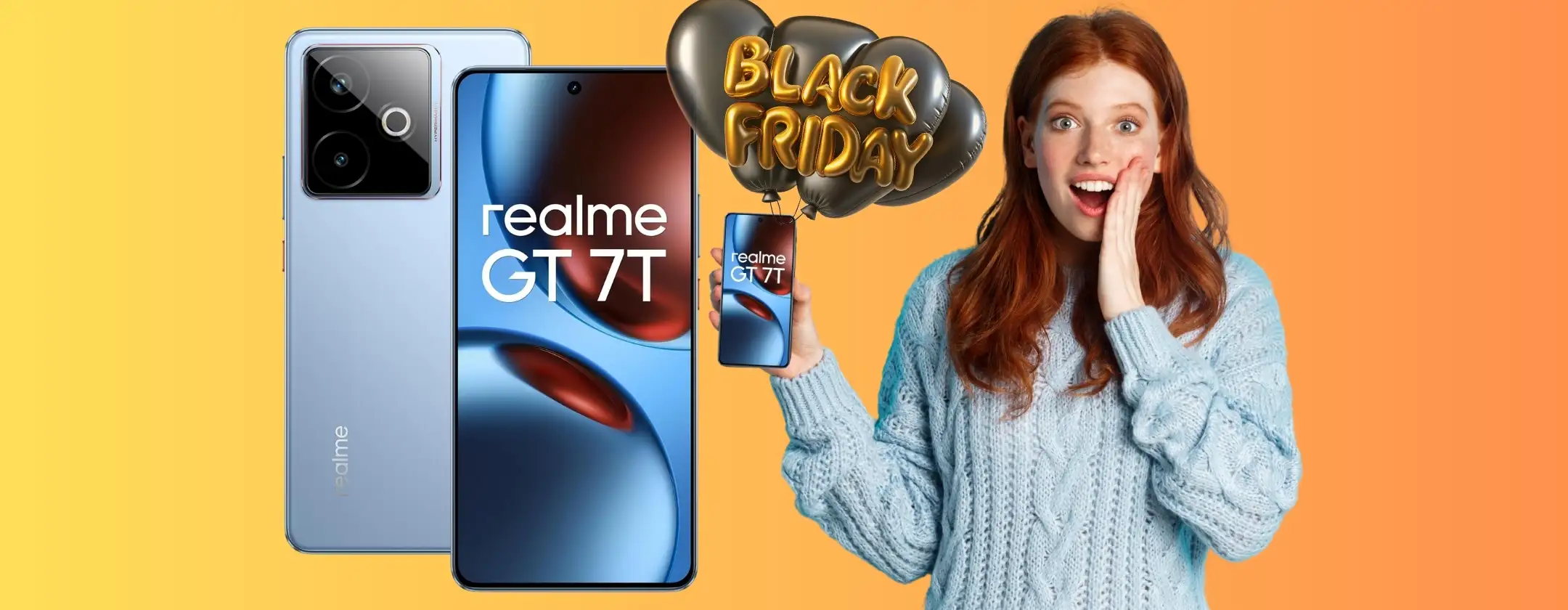 Realme GT 7T: prestazioni da top gamma a prezzo entry level (Black Friday)