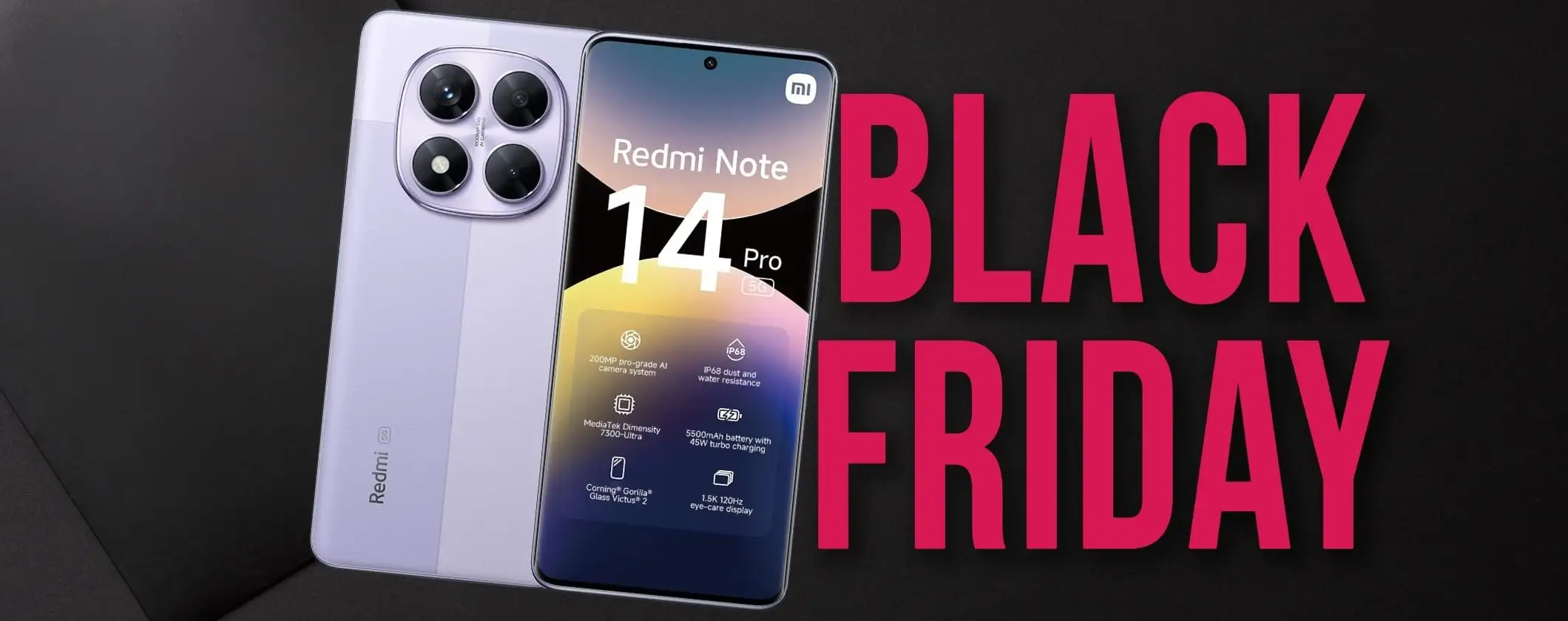 Redmi Note 14 Pro 5G (8/256GB) con fotocamera da 200MP a prezzo outlet