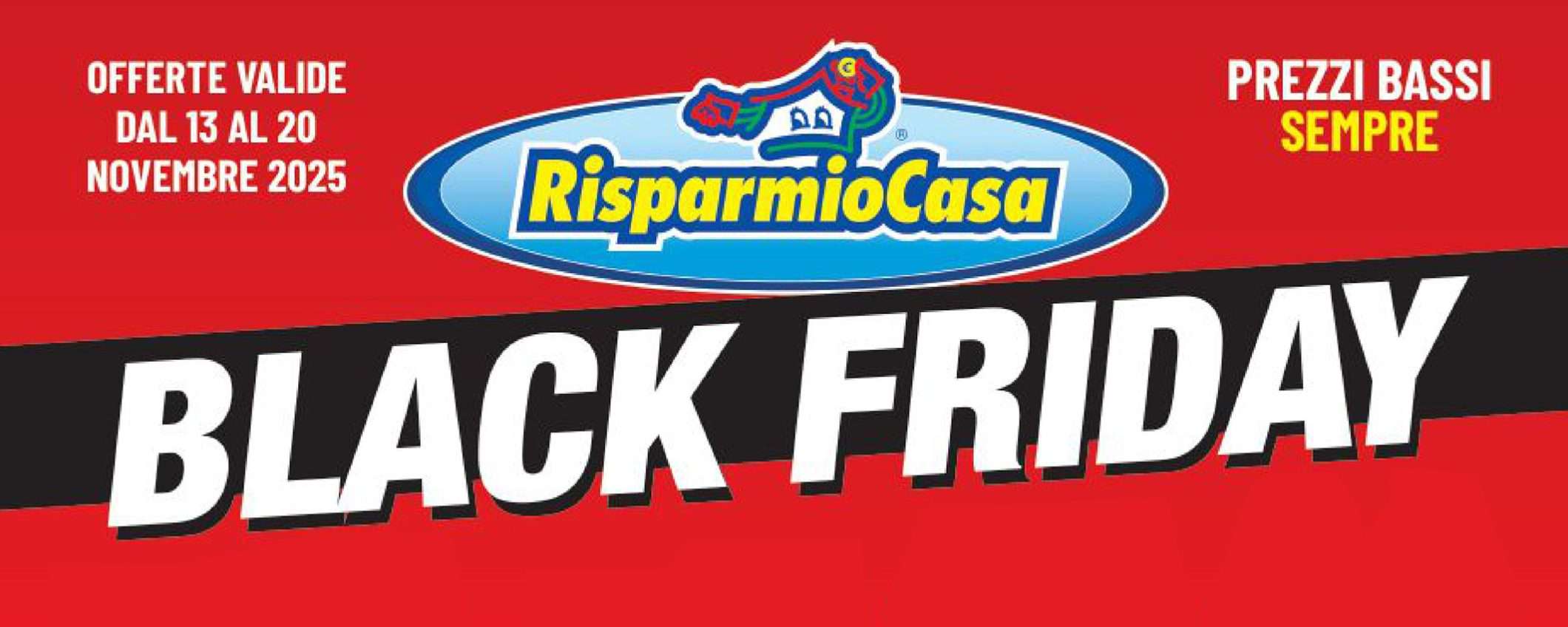 Volantino RisparmioCasa Black Friday: smart TV a 199€ e altri sconti shock oltre il 50%