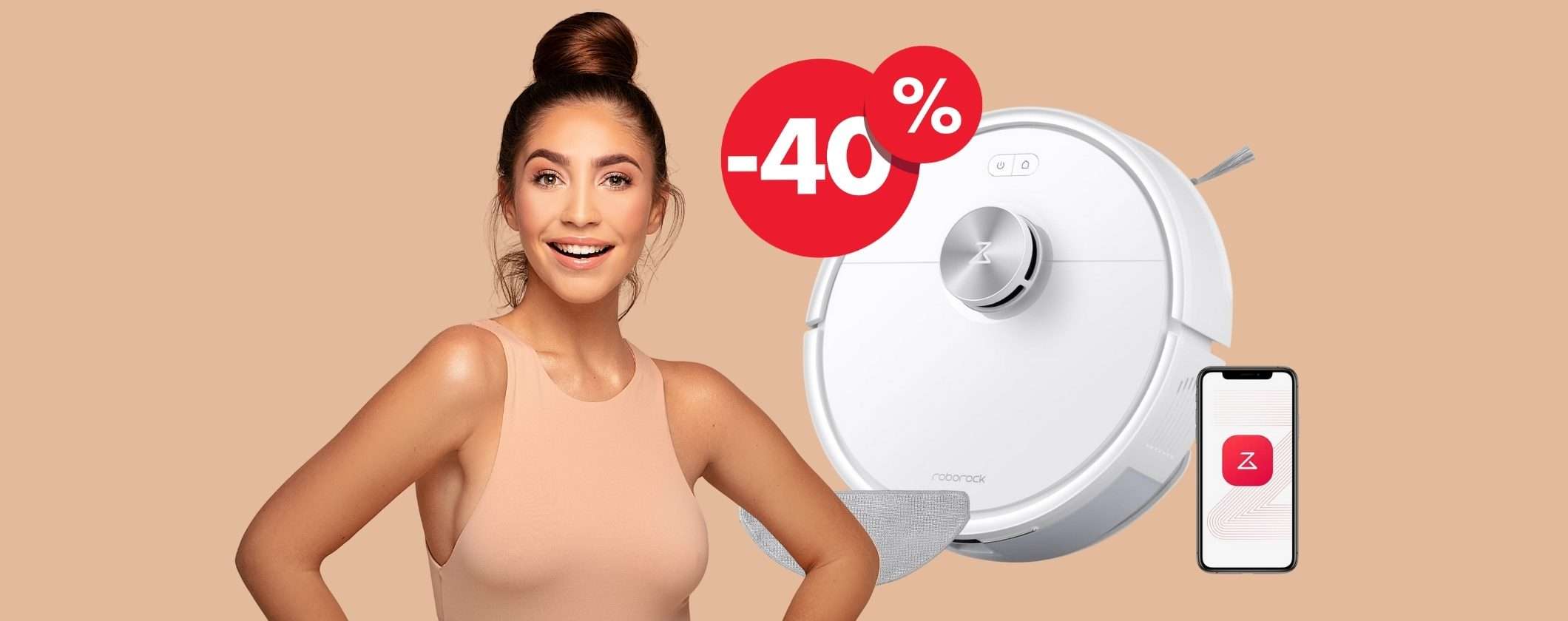 Roborock Q7 M5 Set aspira e lava i pavimenti in un attimo e ora costa niente