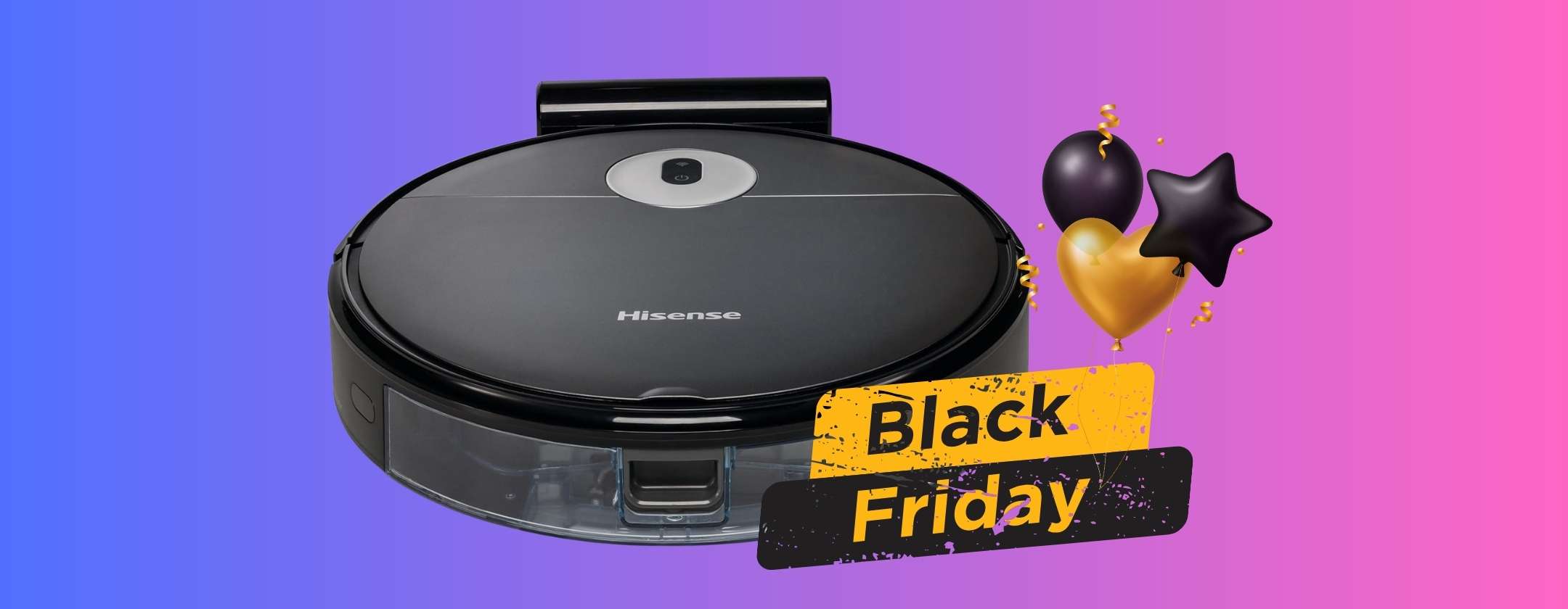 Robot aspirapolvere e lavapavimenti Hisense a un prezzo senza senso (99€)