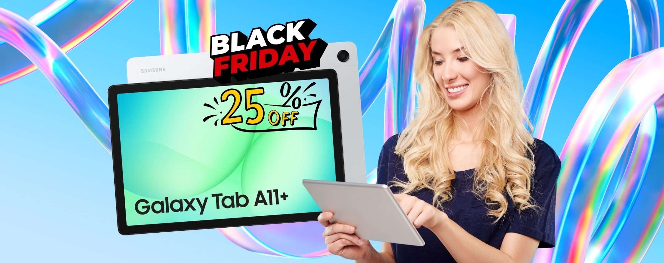 Samsung Galaxy Tab A11+ oggi è da prendere al volo (-25% Black Friday)