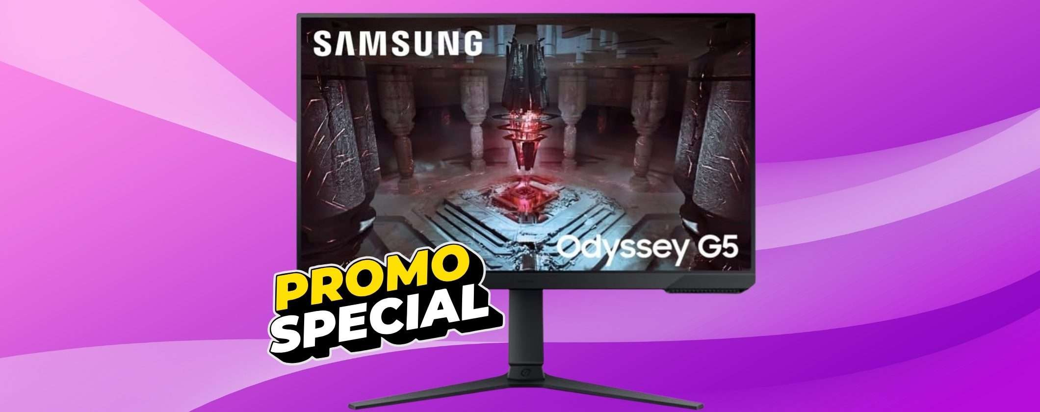 Samsung Odyssey G5: il RE dei monitor gaming in offerta strabiliante su Amazon