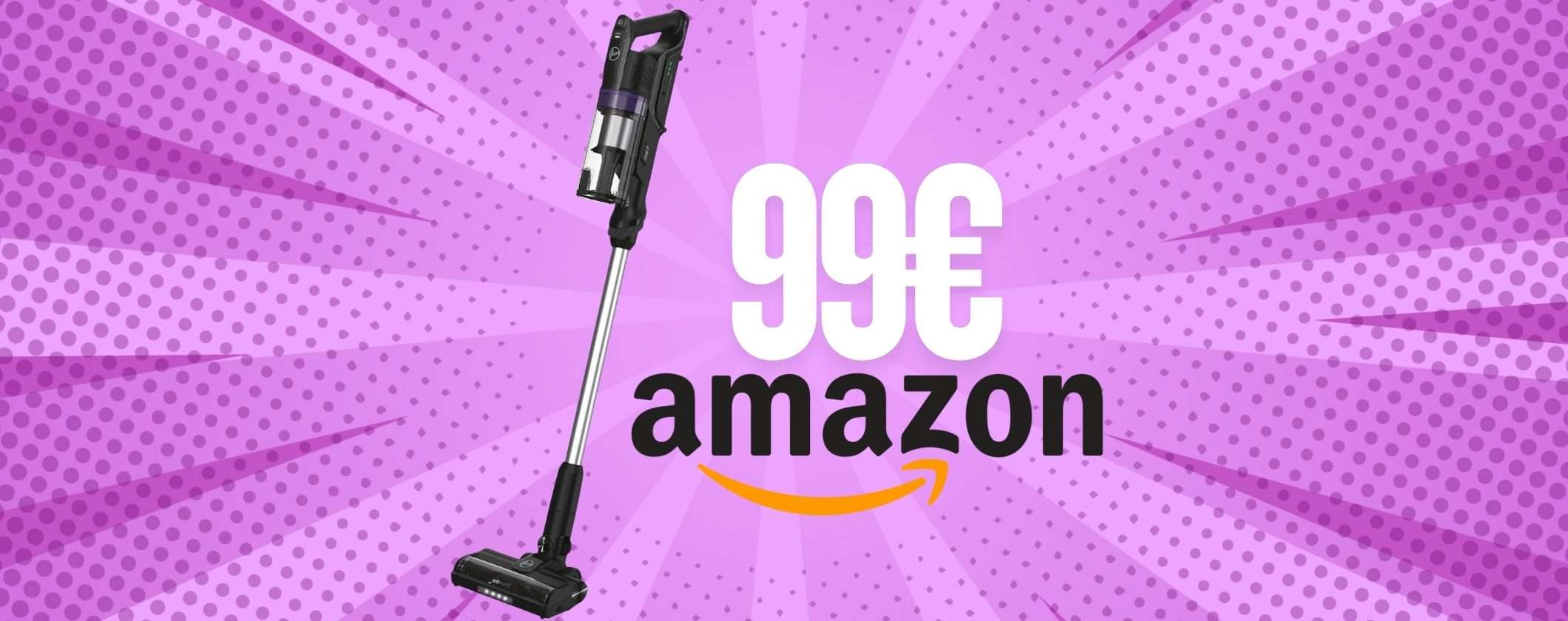 Scopa elettrica potente spendendo pochissimo? Hoover HF1 Plus a soli 99€