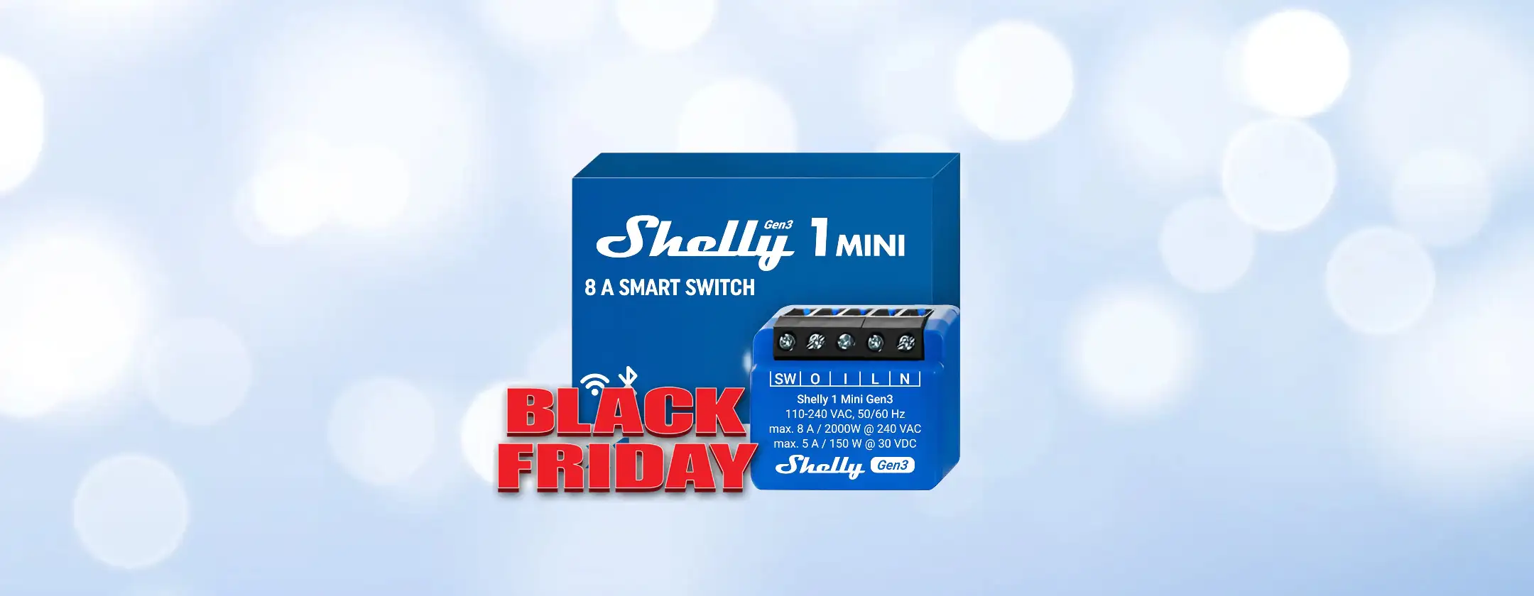 Shelly 1 Mini Gen3: il relè intelligente a prezzo ancora più basso con il Black Friday Amazon