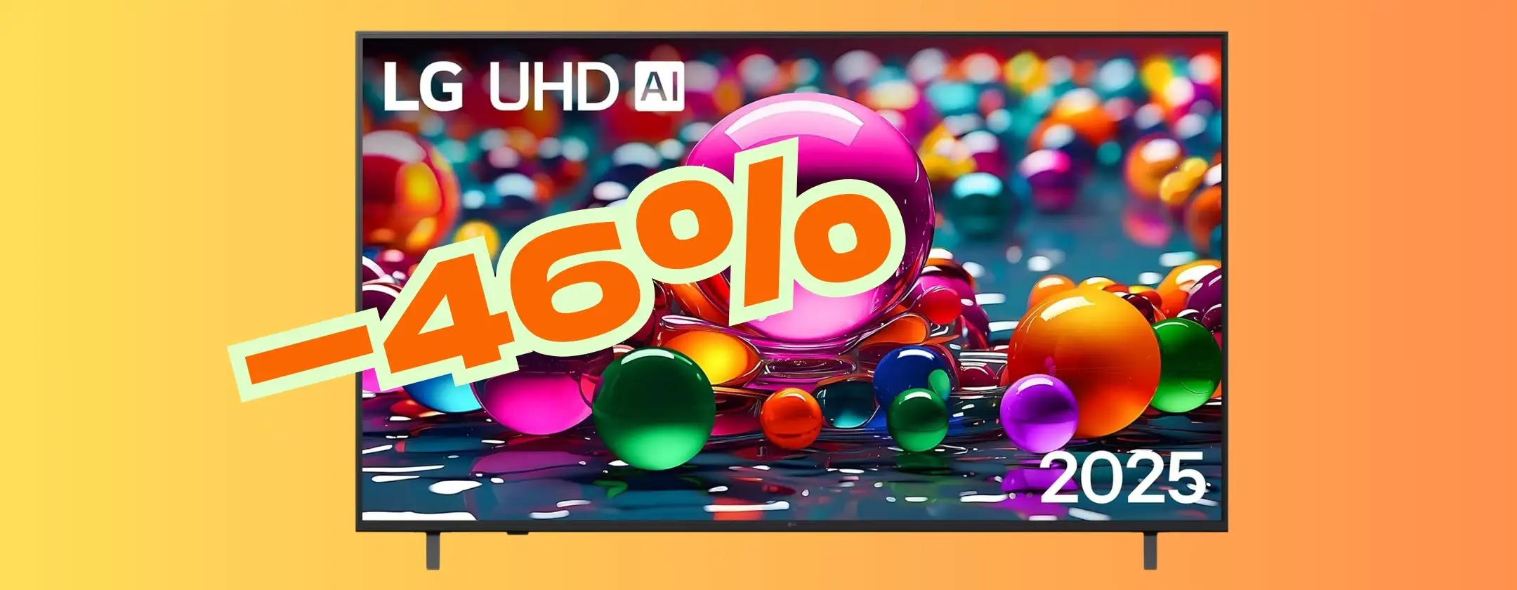 Smart TV LG 4K UHD da 65 pollici con processore α7 Gen8 a prezzo folle (-46%)