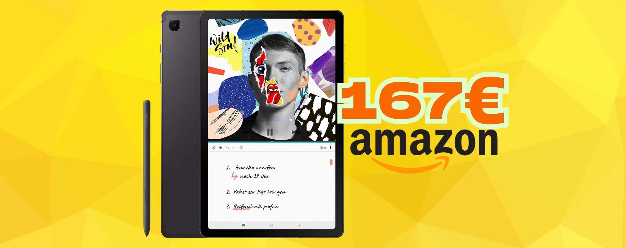 Solo 167€ per Samsung Galaxy Tab S6 Lite da 10,4