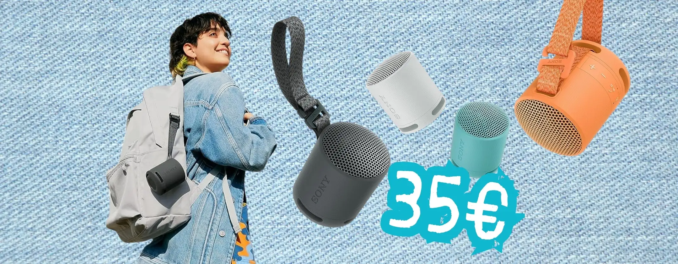 Sony SRS-XB100: piccola cassa Bluetooth che spacca oggi tua a soli 35€