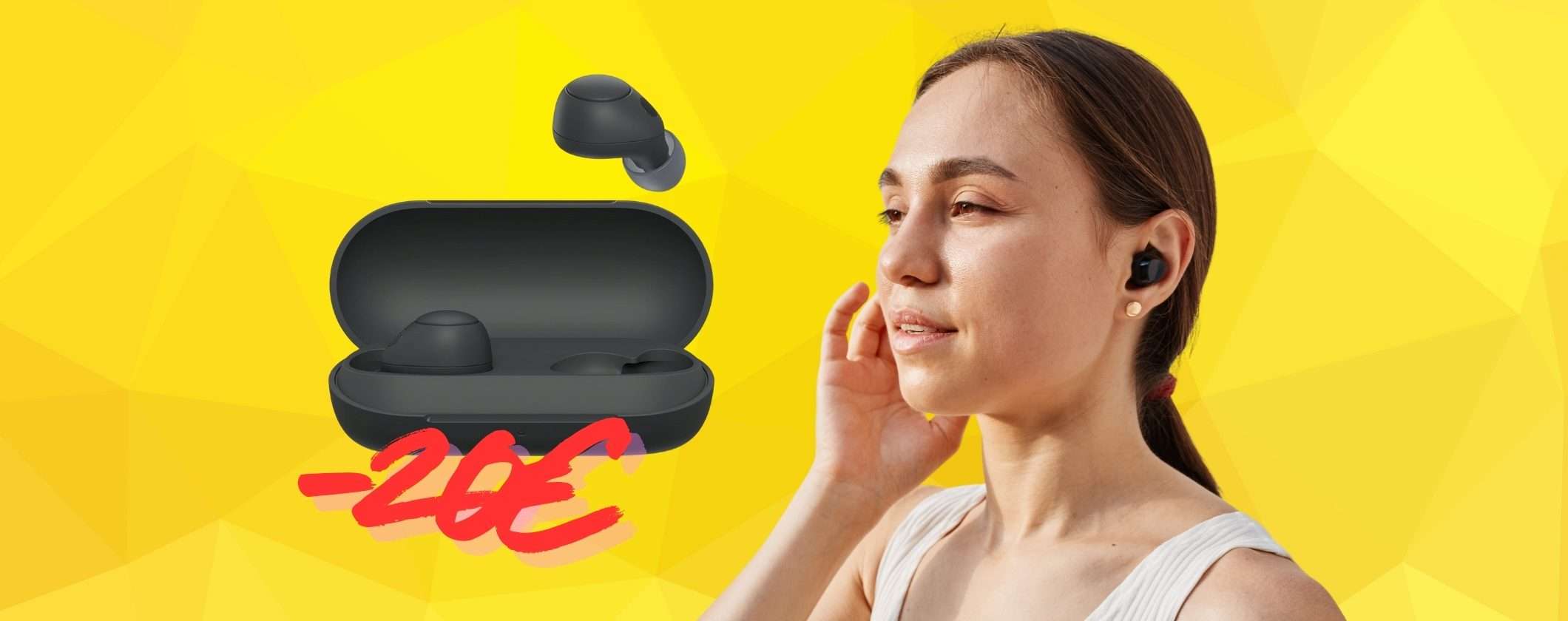 Sony WF-C700N: connessione multipoint, autonomia di 20h e ANC (-20€)