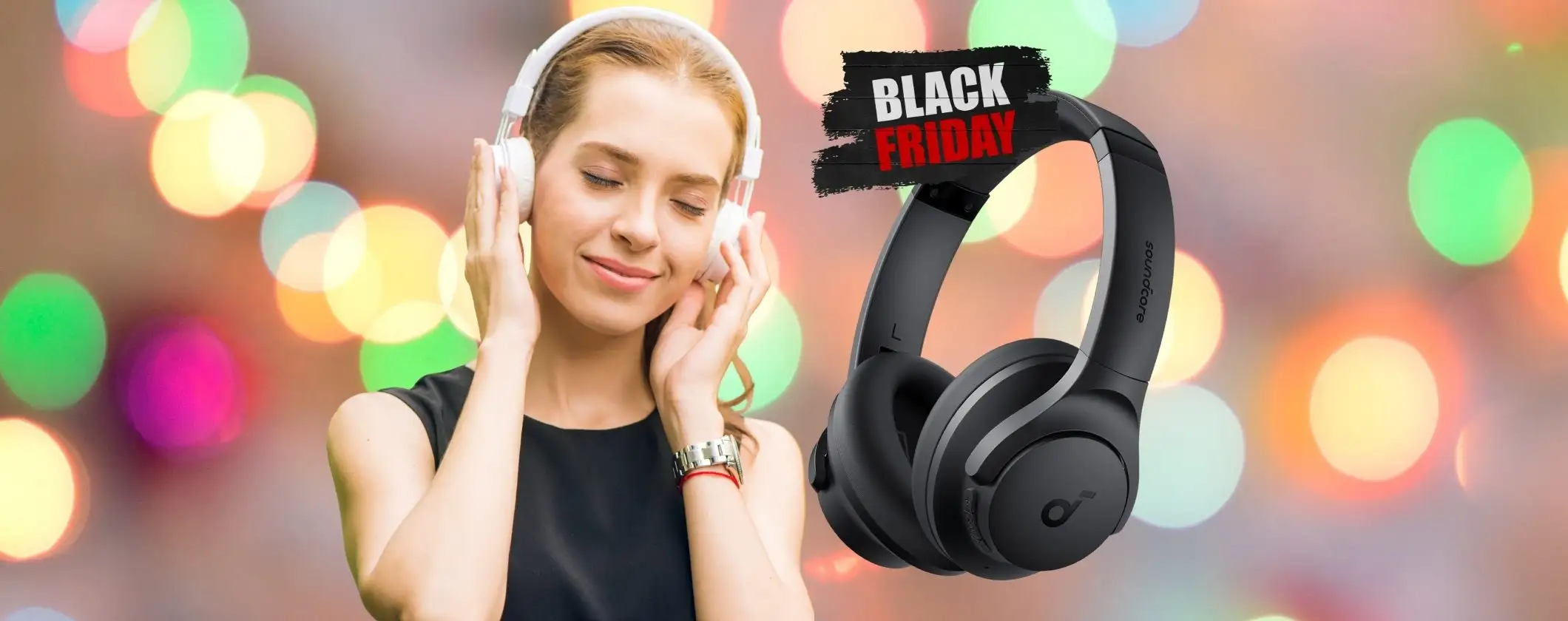 Soundcore Q20i: cuffie Bluetooth eccellenti a soli 29,90€ al Black Friday