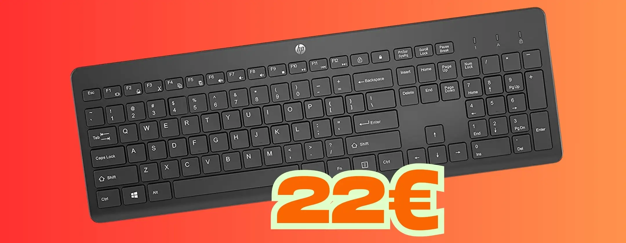 Tastiera wireless HP 230 per PC e Mac oggi tua a soli 22€, un vero affare